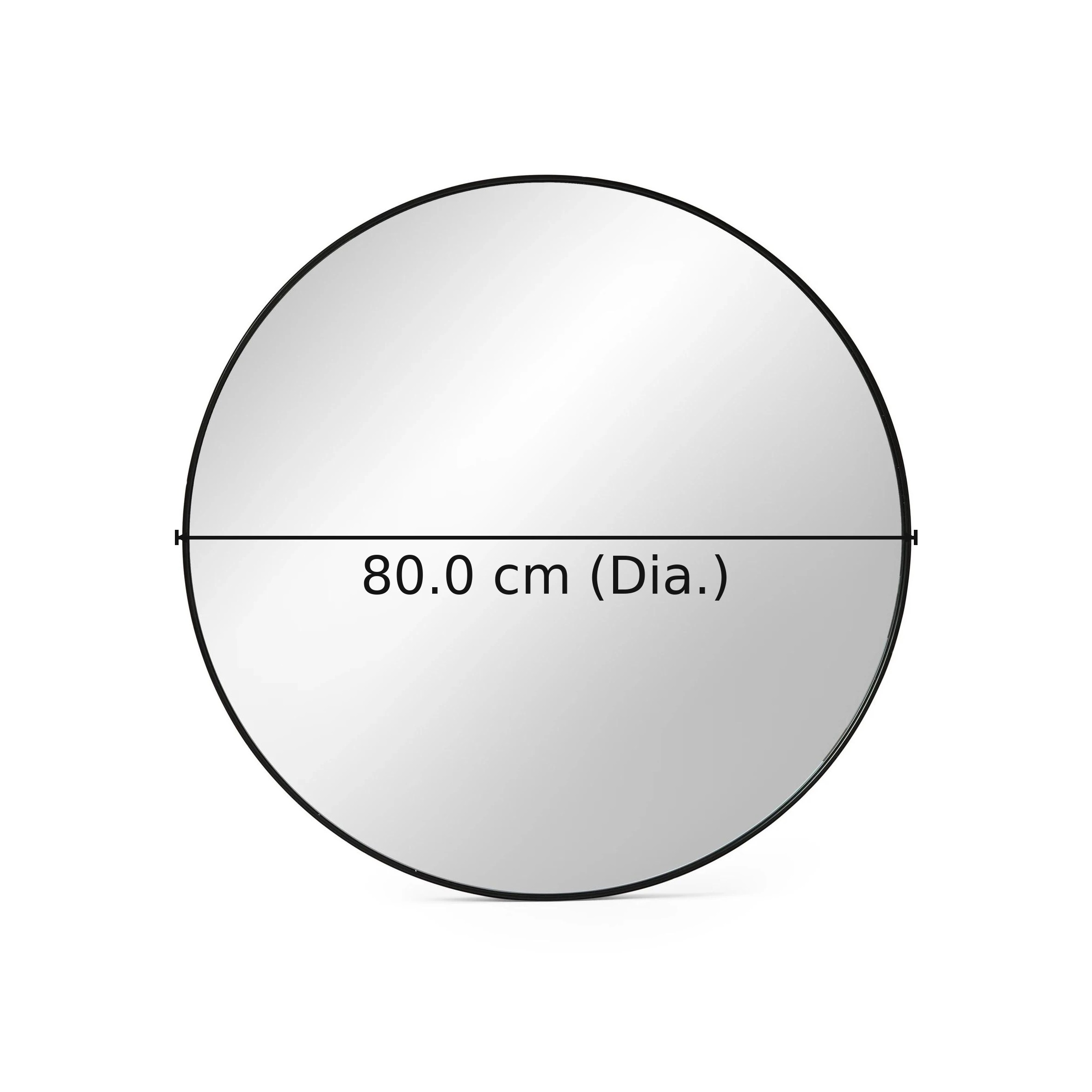 2 Large Round Mirror - 80cm, 2 of 9
