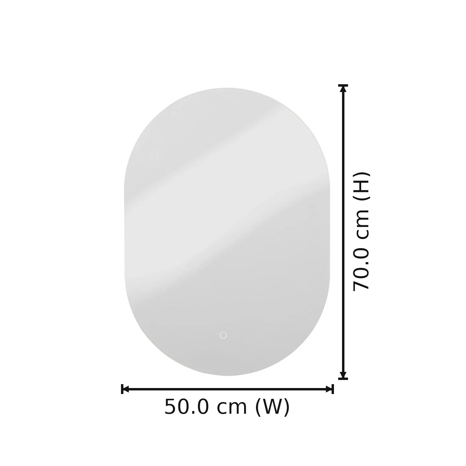 2 Oval Light Up Mirror, 2 of 10