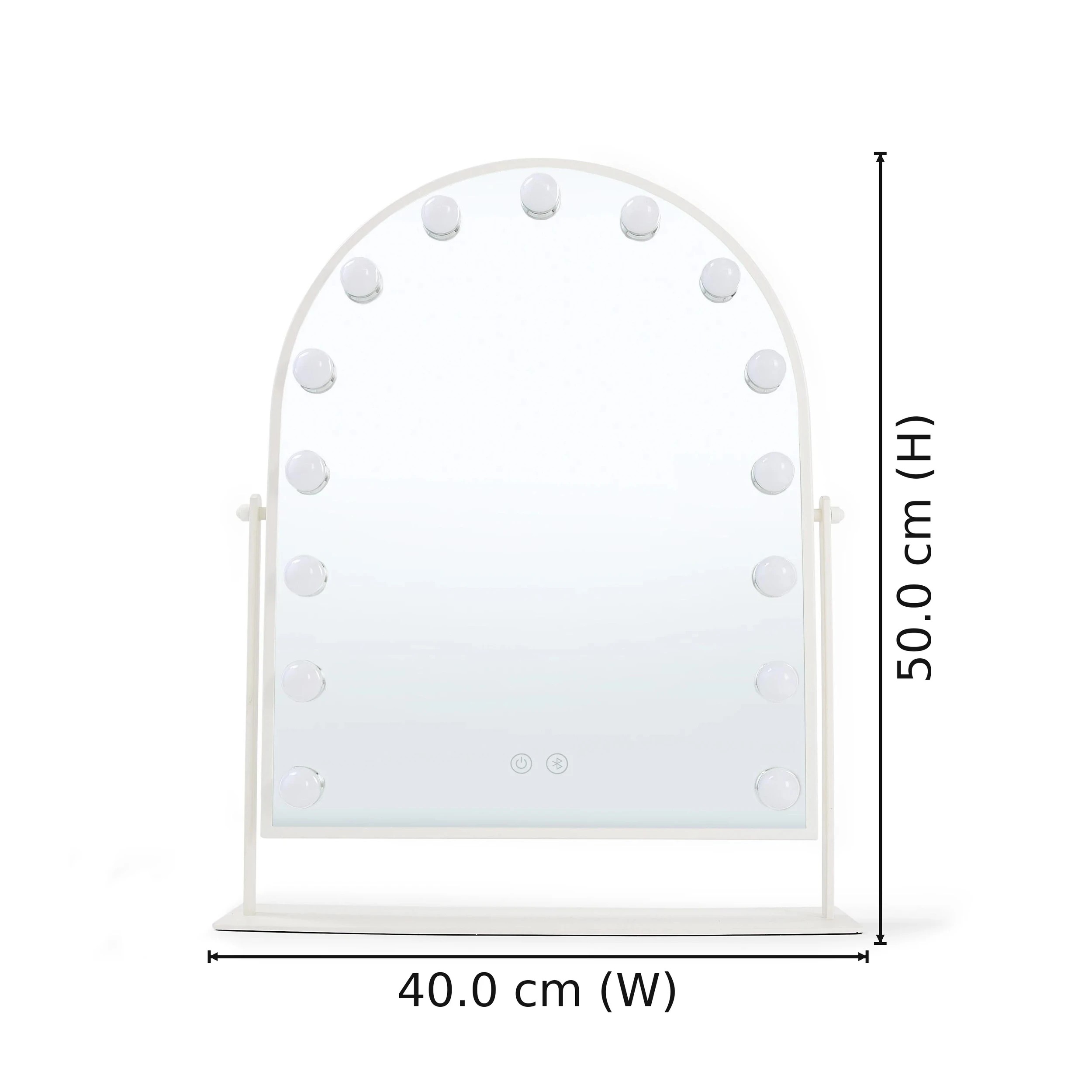 2 Bluetooth Arch LED Mirror - White, 2 of 11