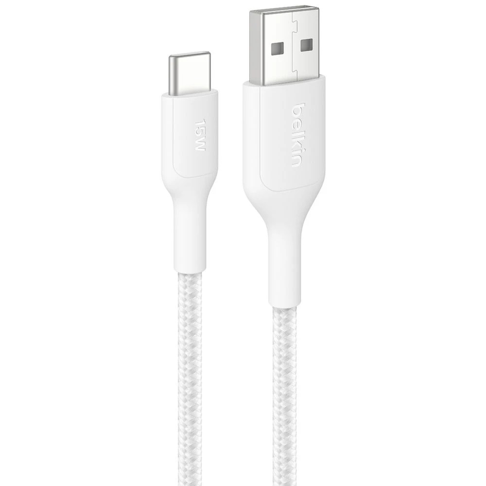 1 Belkin BoostCharge USB-C to Lightning Cable 1m White, 1 of 3