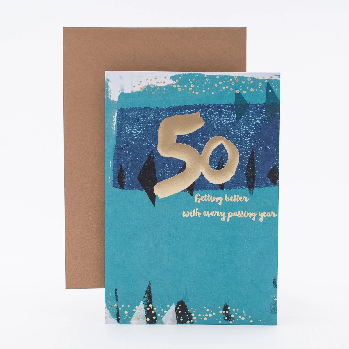 2 Hallmark Birthday Card - 50th Contemporary Design, 2 of 3