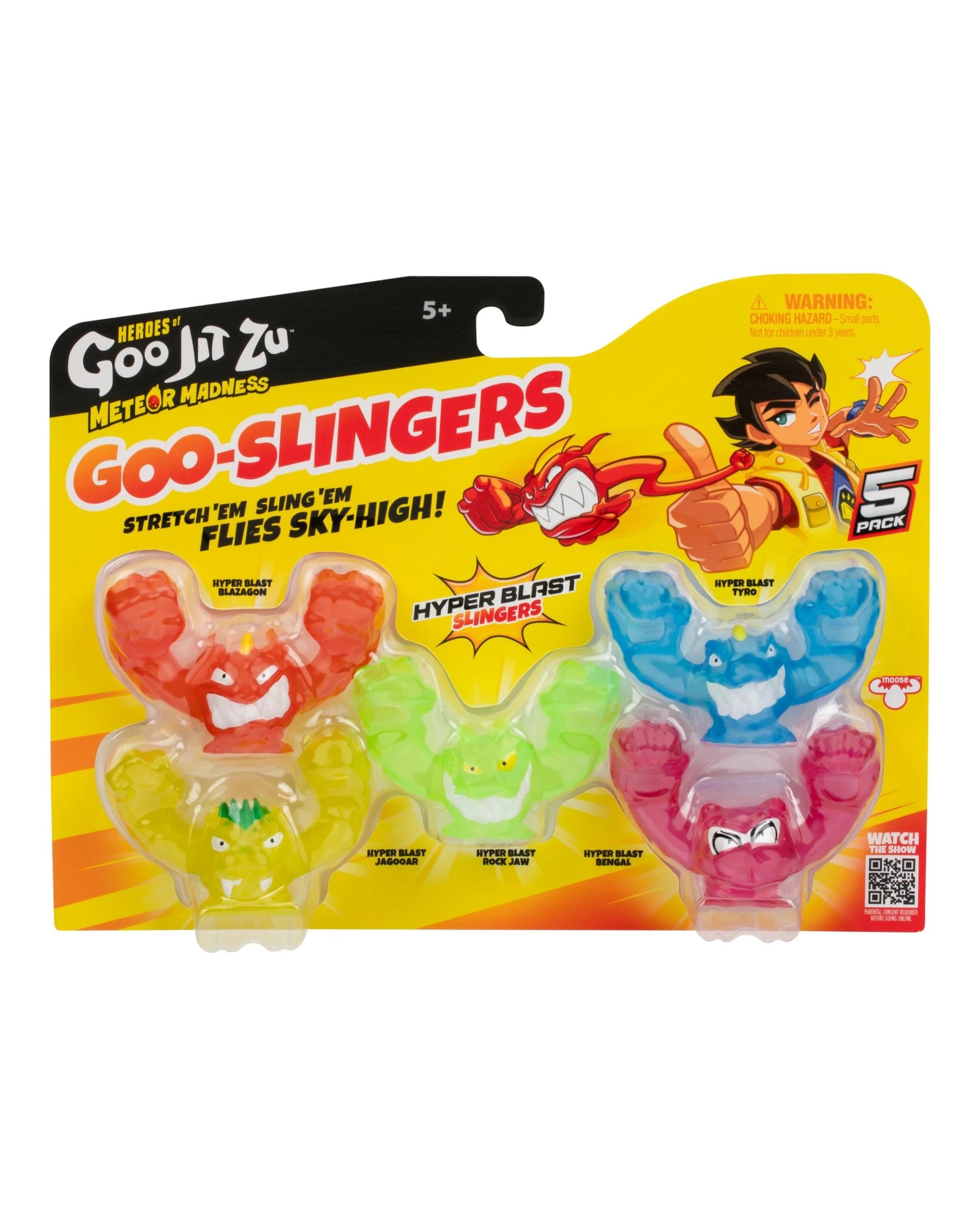 1 Heroes of Goo-Jit-Zu Series 13 Meteor Madness Goo Slingers Hyper Blast Slingers 5 Pack, 1 of 6