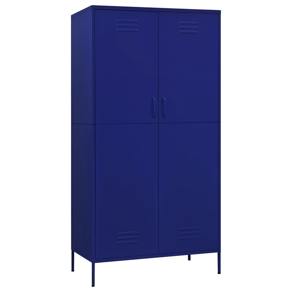 1 Vidaxl Wardrobe Clothing Cabinet - Blue, 1 of 10