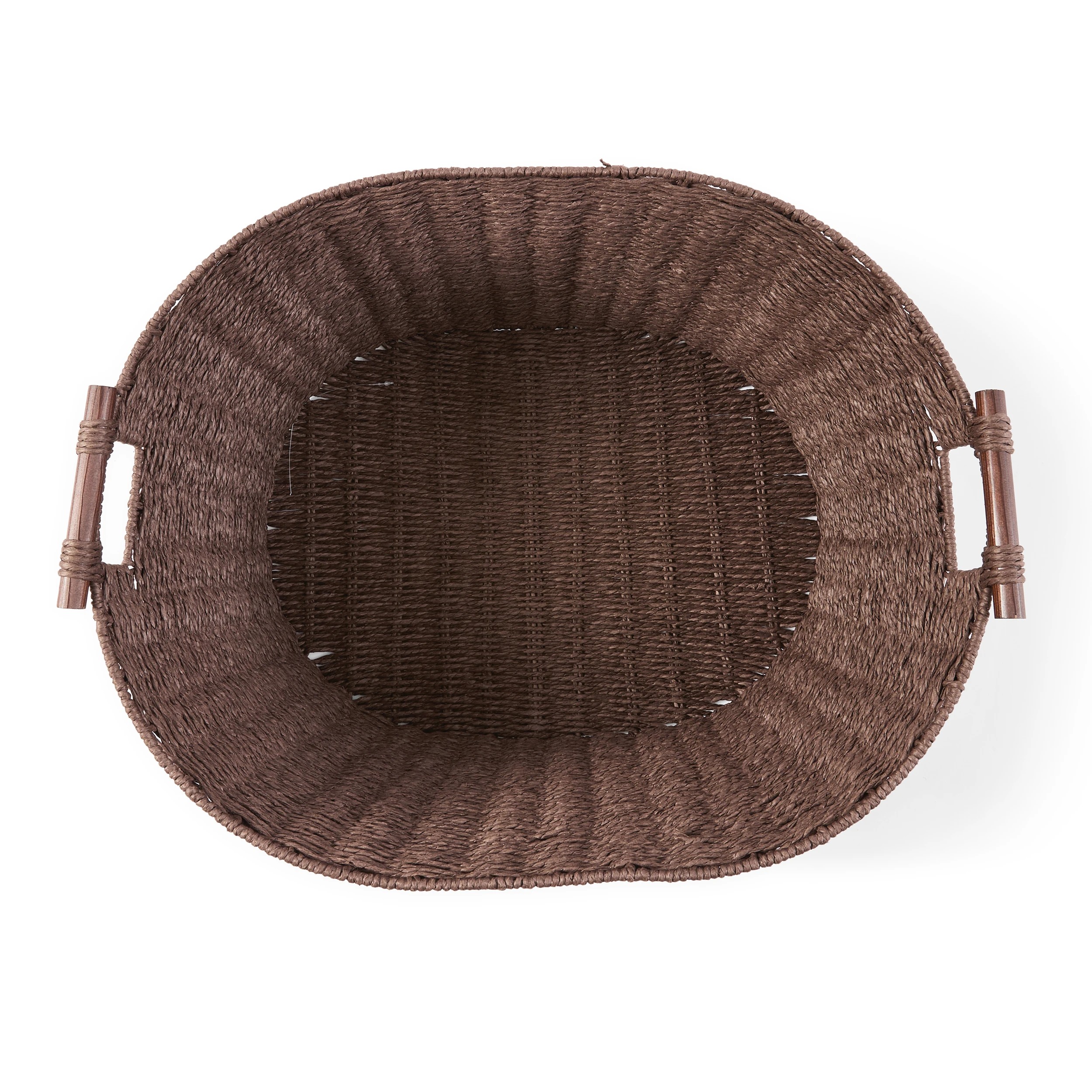 6 Paper Rope Laundry Basket - Brown, 6 of 6