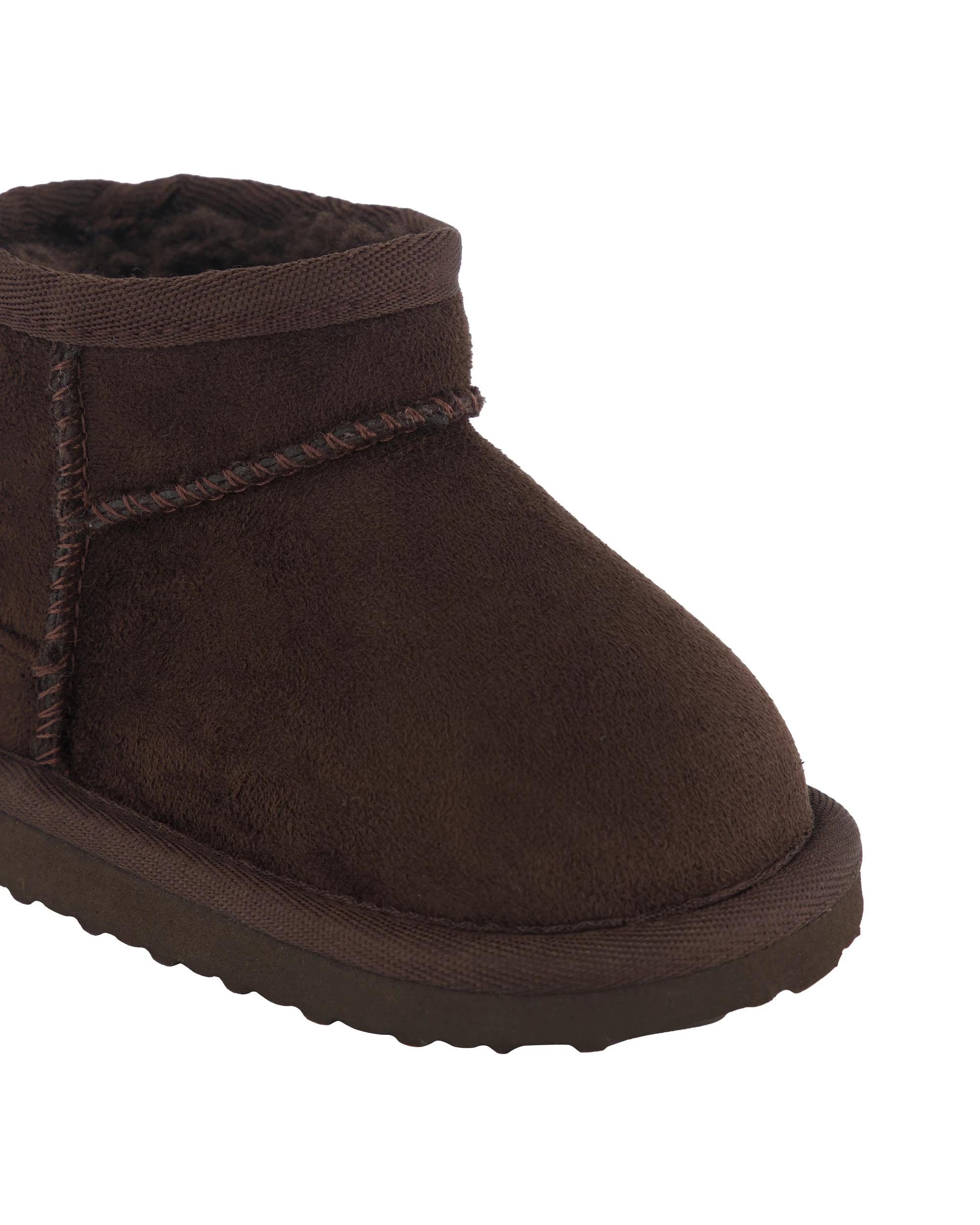 4 Baby Slipper Boots Chocolate, 4 of 4