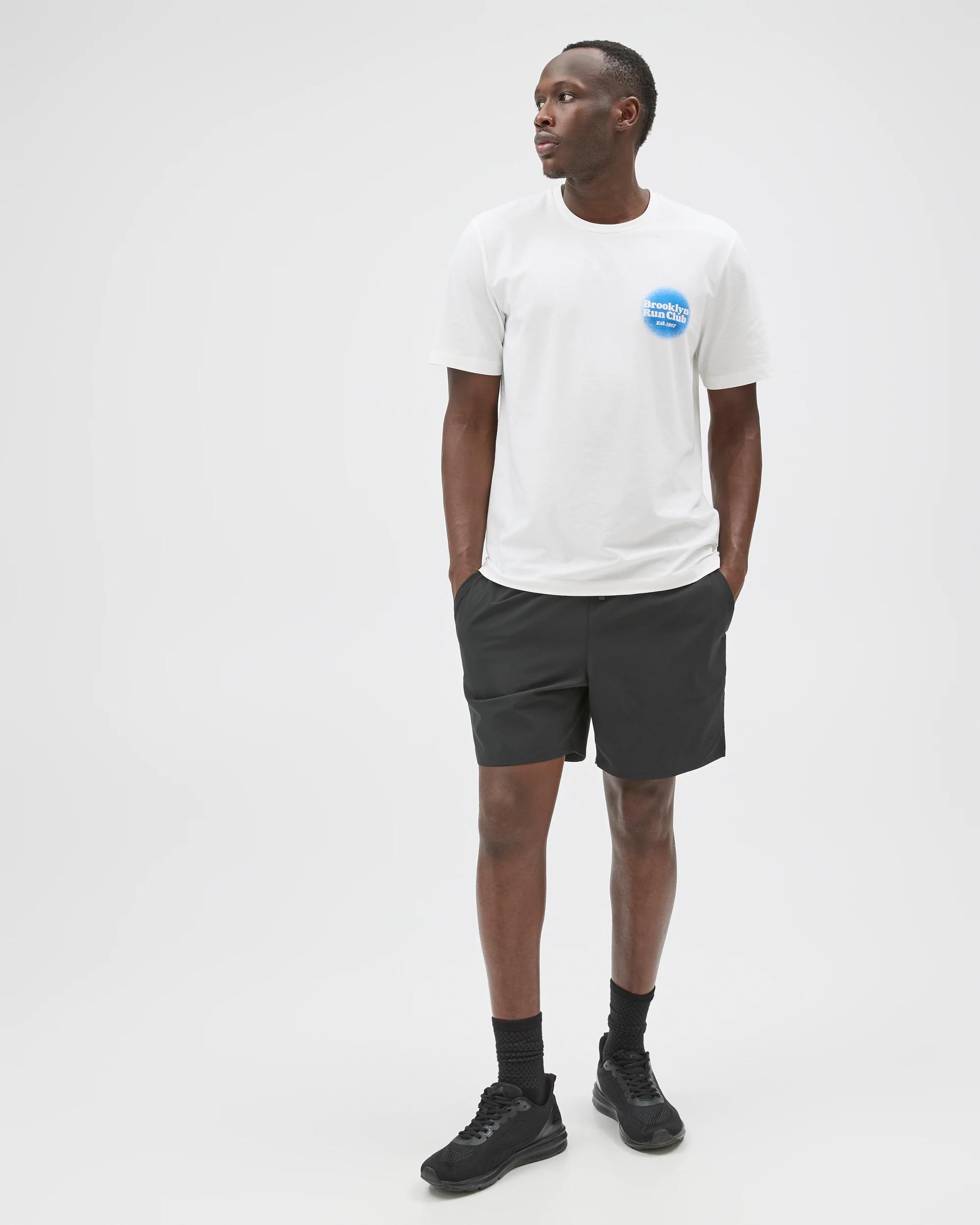 1 Target Active Active Australian Cotton Blend Graphic T-Shirt OFF WHITE BROOKLYN RUN CLUB, 1 of 6