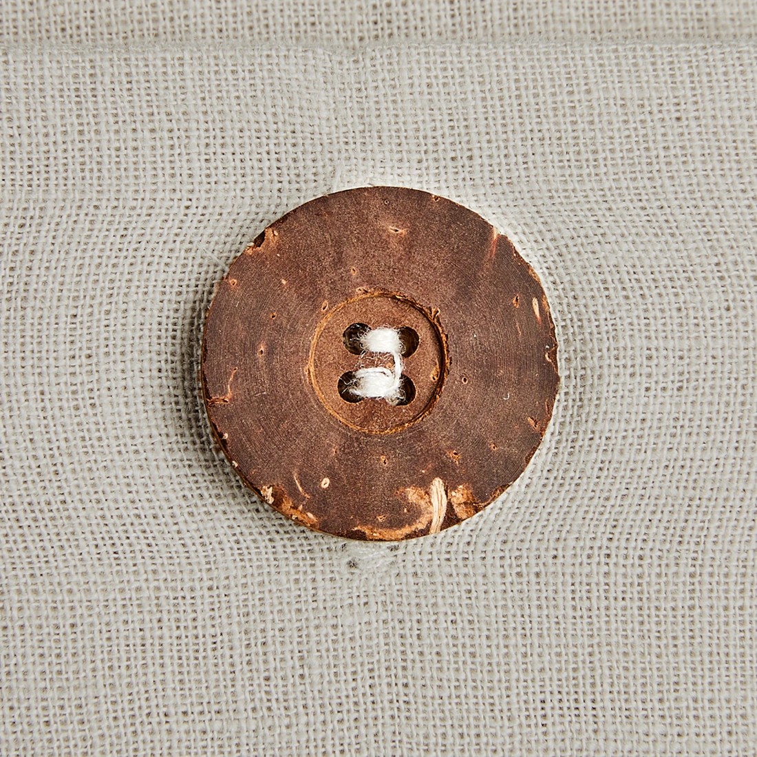 6 Kayden Linen Cotton Quilt Cover Set - King Bed, Natural, 6 of 7