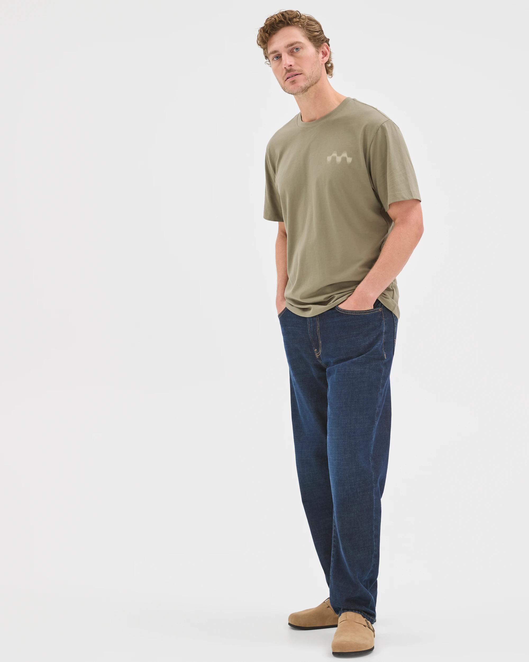 3 Target Man Australian Cotton Print T-Shirt KHAKI, 3 of 6