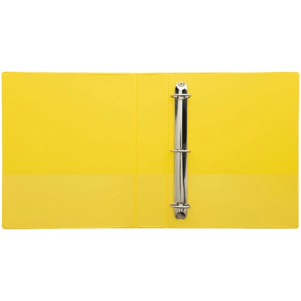 4 J.Burrows Insert Binder A4 3 D-Ring 38mm Yellow, 4 of 6