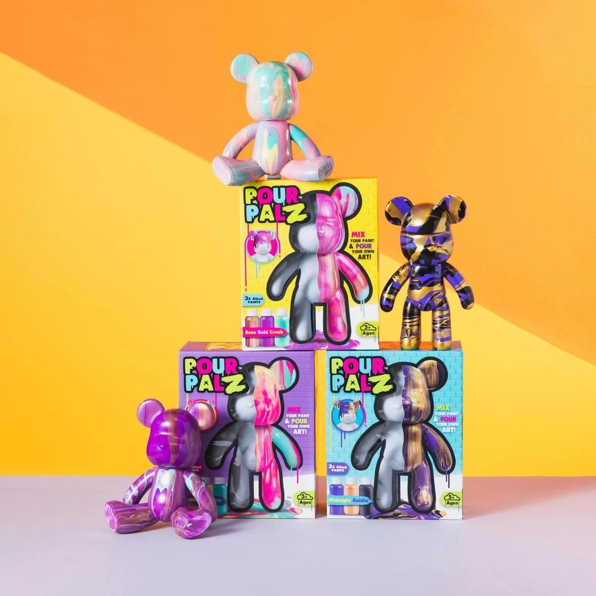 2 Pour Palz Large Paint Bear - Assorted, 2 of 10