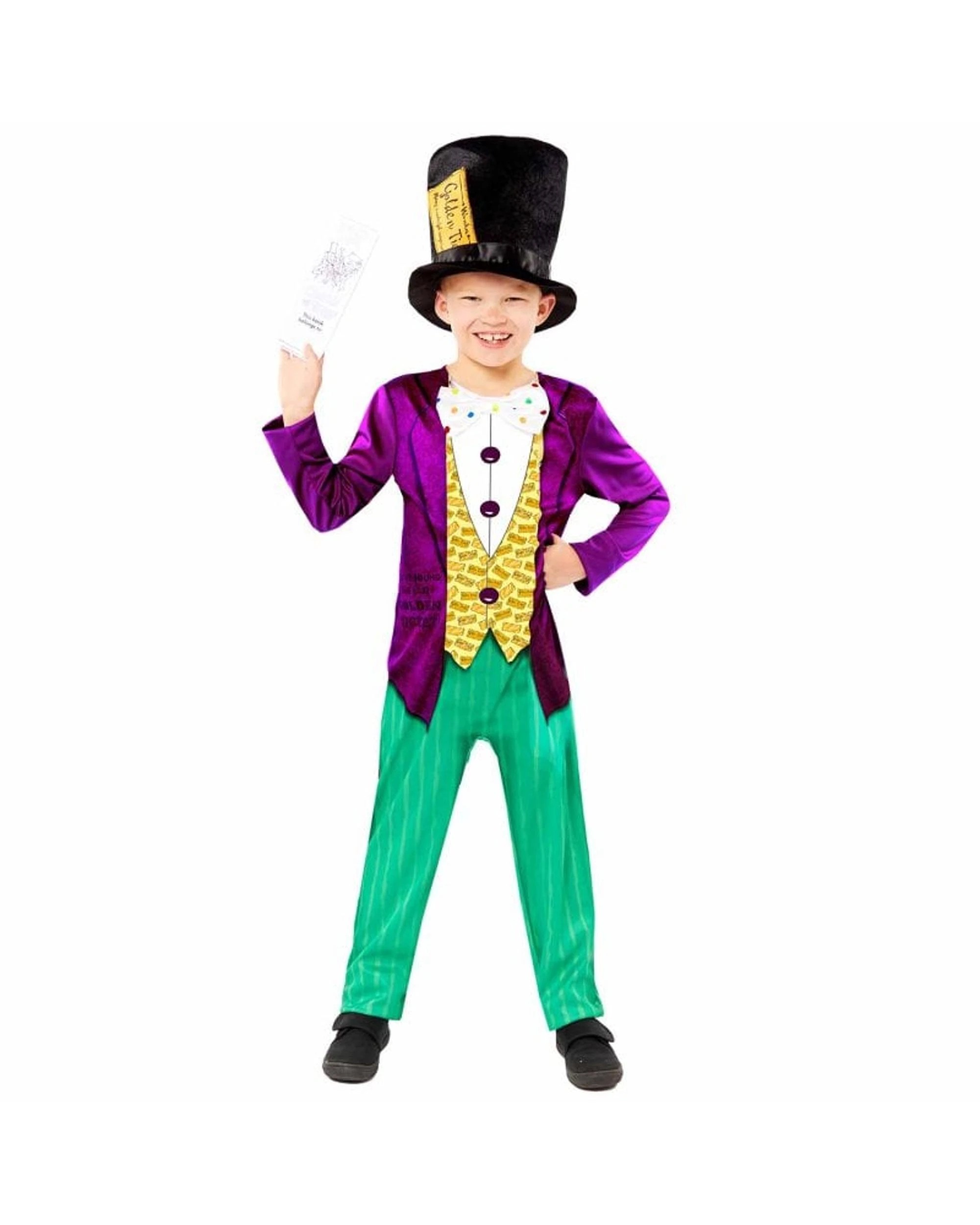 1 Willy Wonka Sustainable Costume Size 3-4 Years, 1 of 3
