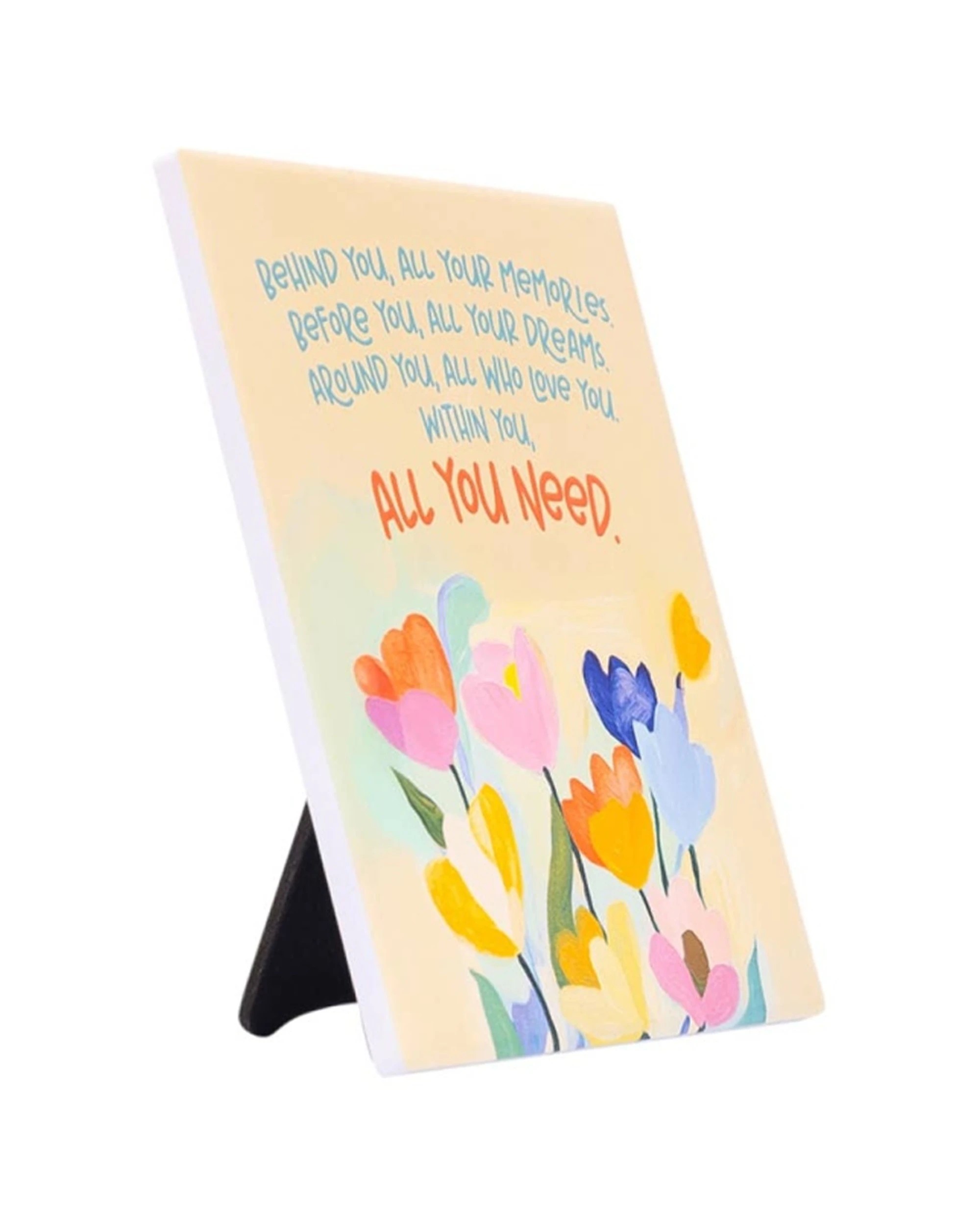 3 Splosh Billie All You Need Verse Ceramic With Hook Stand Embossed 12x14x1cm - Multi, 3 of 5