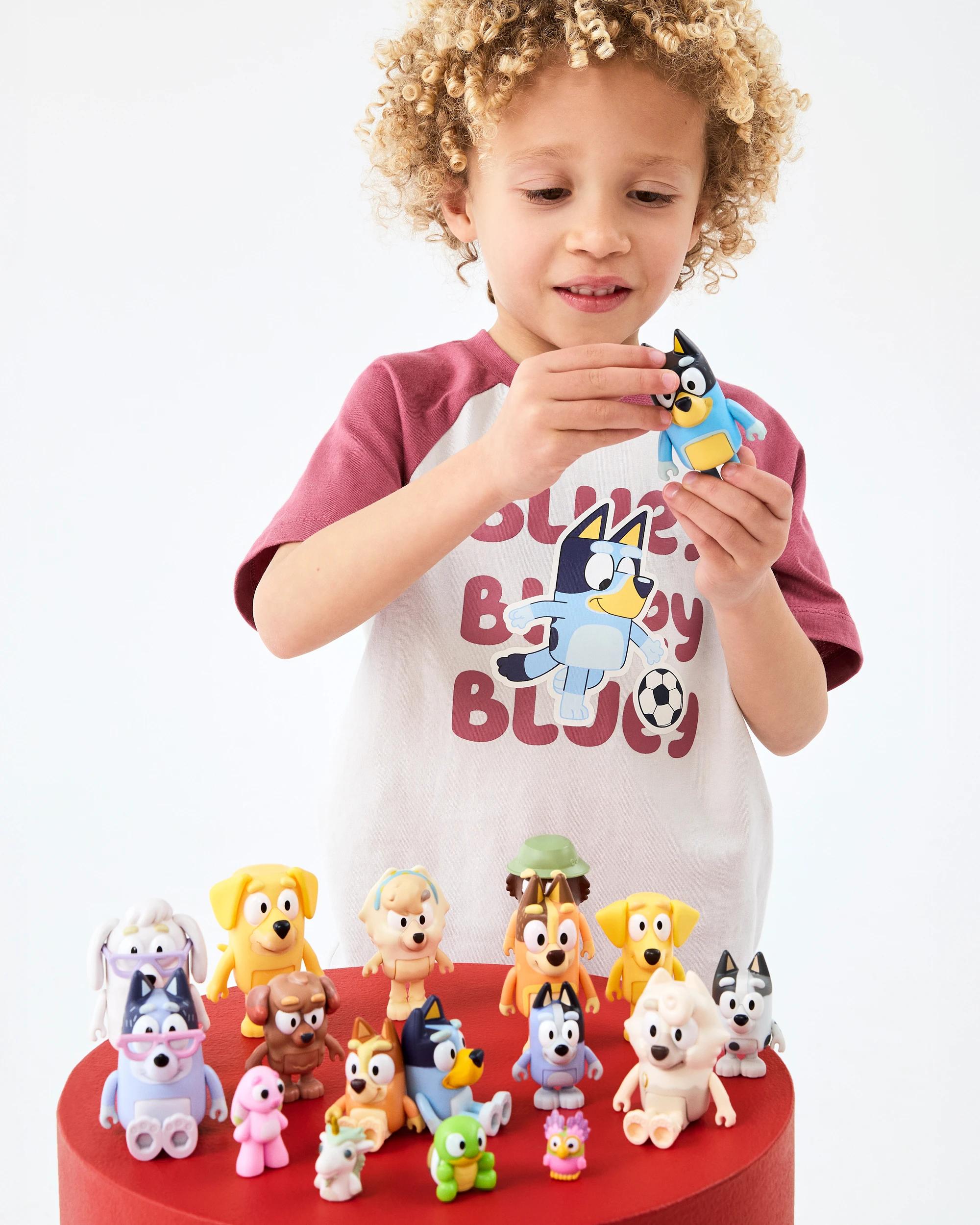 1 Australian Cotton Bluey T-shirt GREY MARLE, 1 of 5