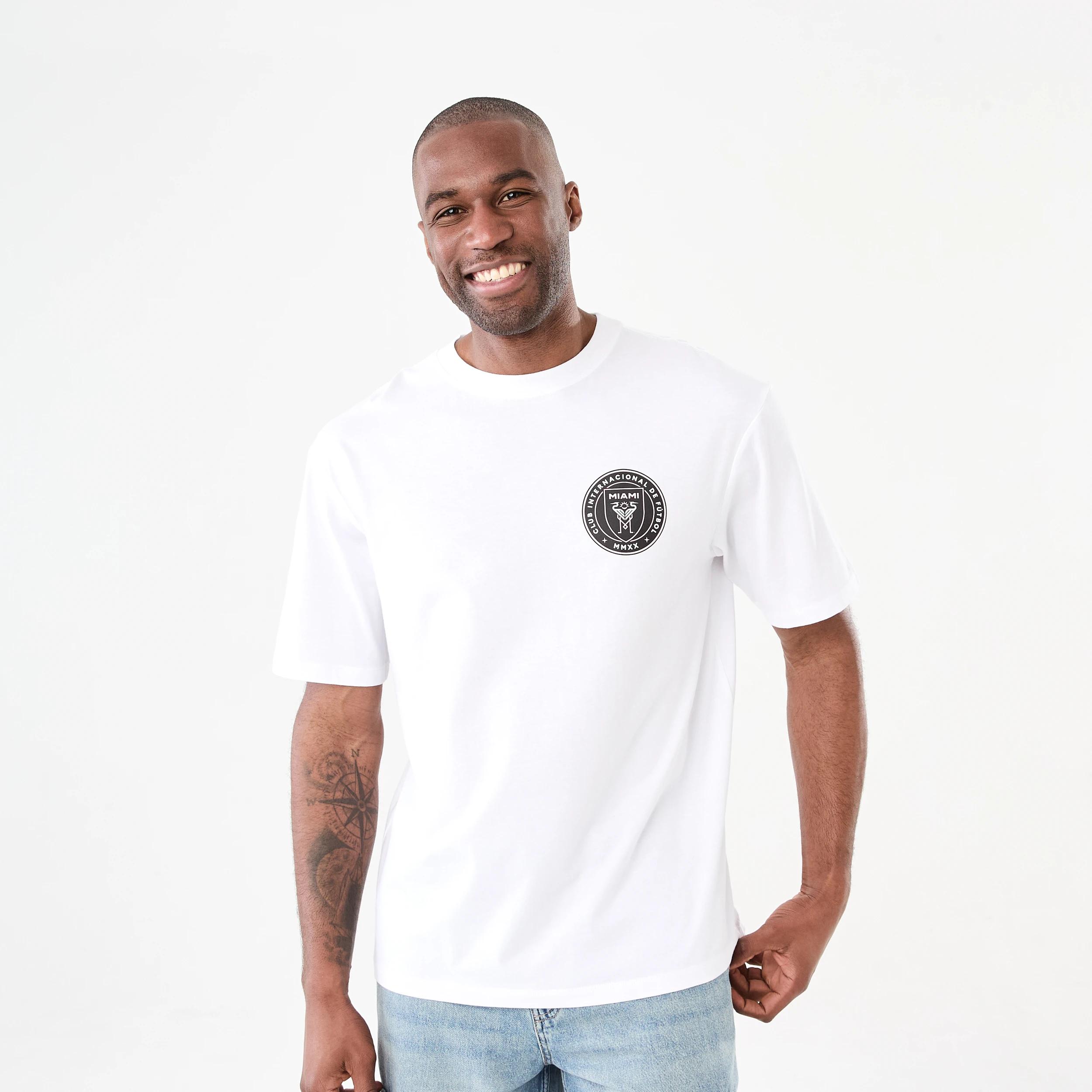 1 Official Inter Miami Adult T-shirt INTER MIAMI WHITE, 1 of 6