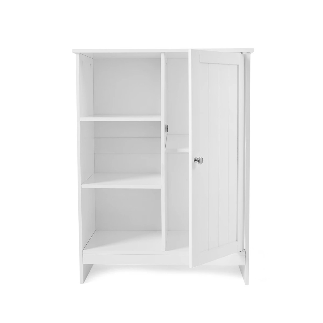 7 Panelled Cabinet with 3 Shelves - White, 7 of 7