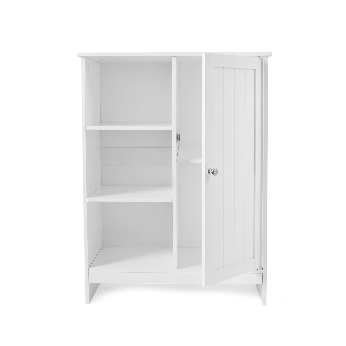 7 Panelled Cabinet with 3 Shelves - White, 7 of 7