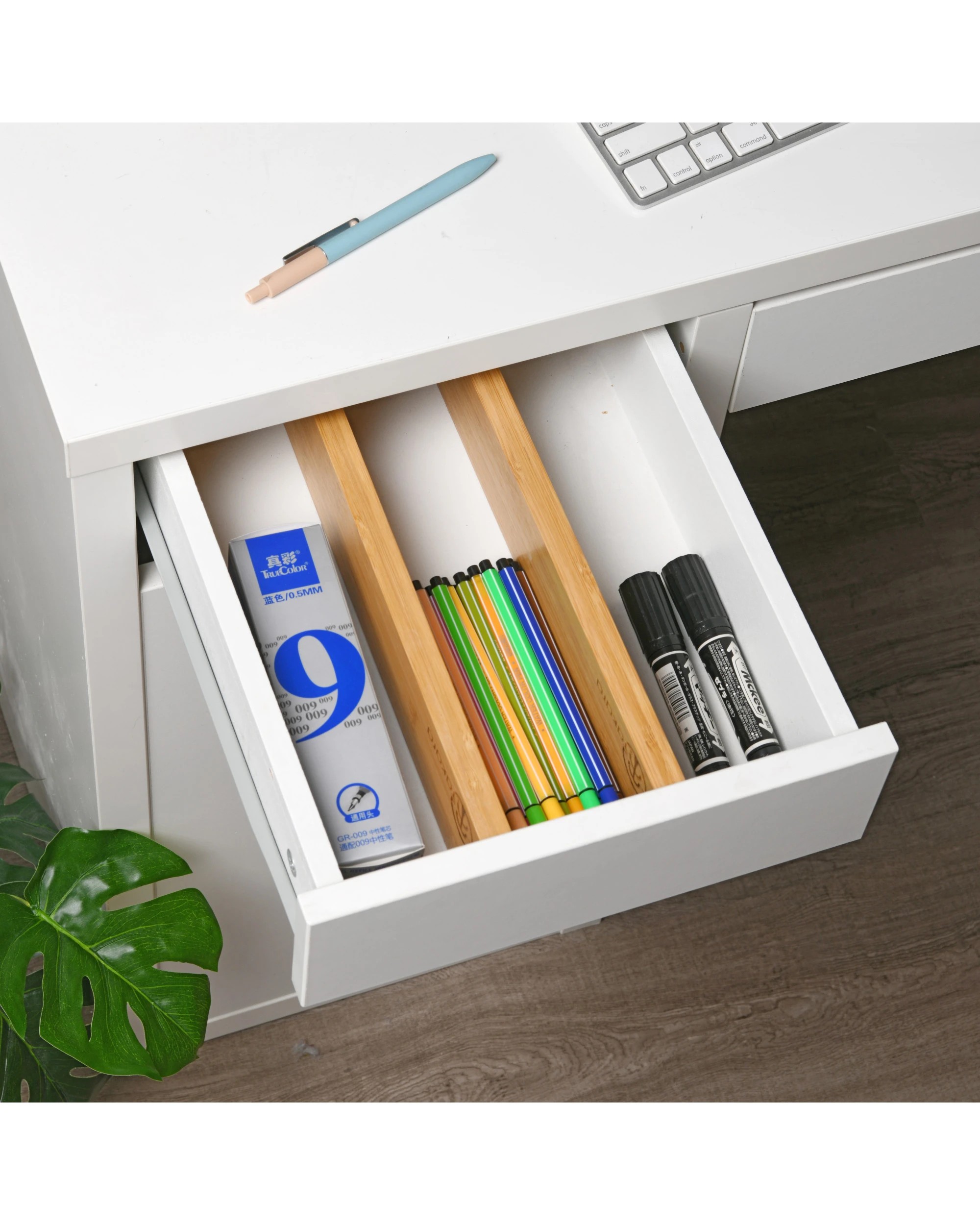 2 Takara Expandable Drawer Dividers Set-of-8 Small 31-44x6.5x1.6cm - Natural, 2 of 7