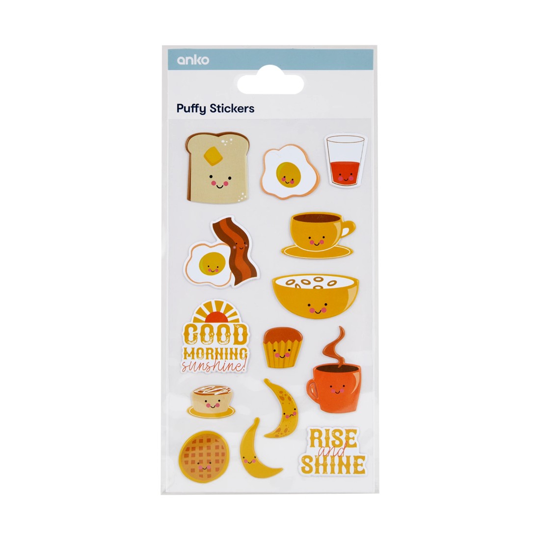 1 14 Piece Puffy Stickers - Breakfast, 1 of 2