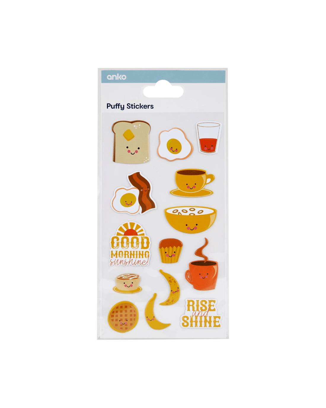 1 14 Piece Puffy Stickers - Breakfast, 1 of 2
