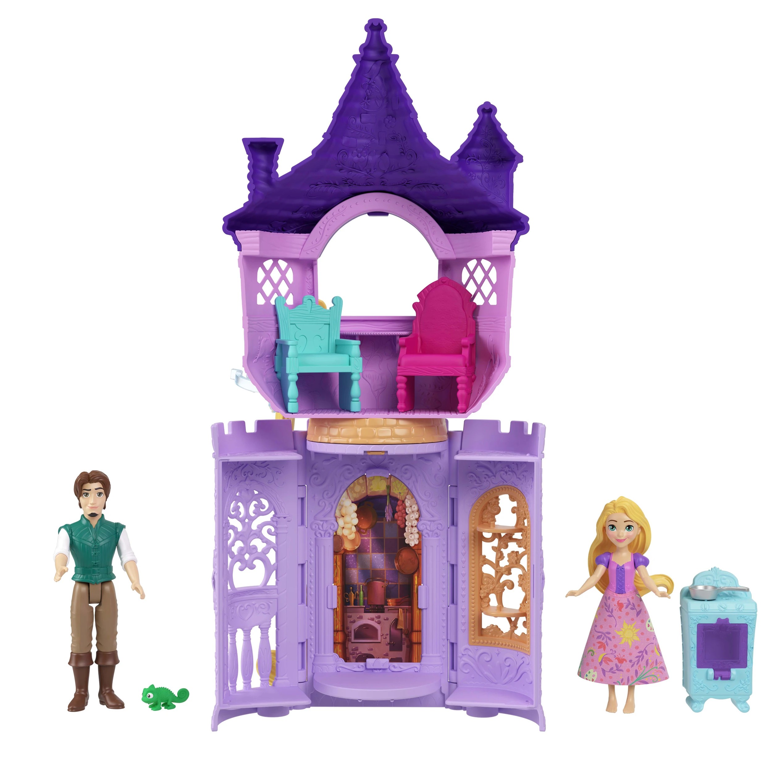 2 Disney Princess Storytime Stackers Rapunzel Tower Playset with 2 Dolls, 2 of 5