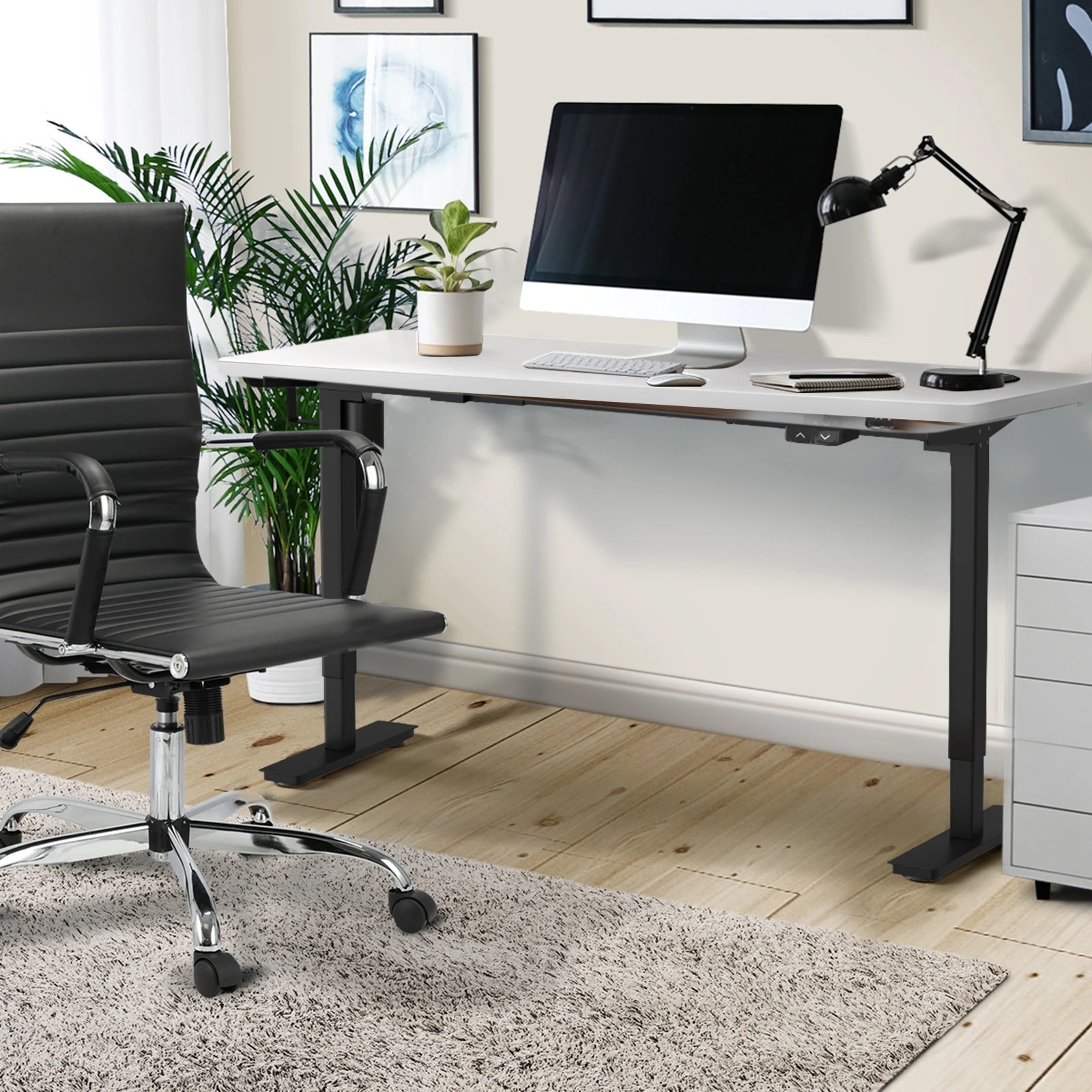 3 Oikiture 150cm Electric Standing Desk Single Motor
 - Multi, 3 of 4