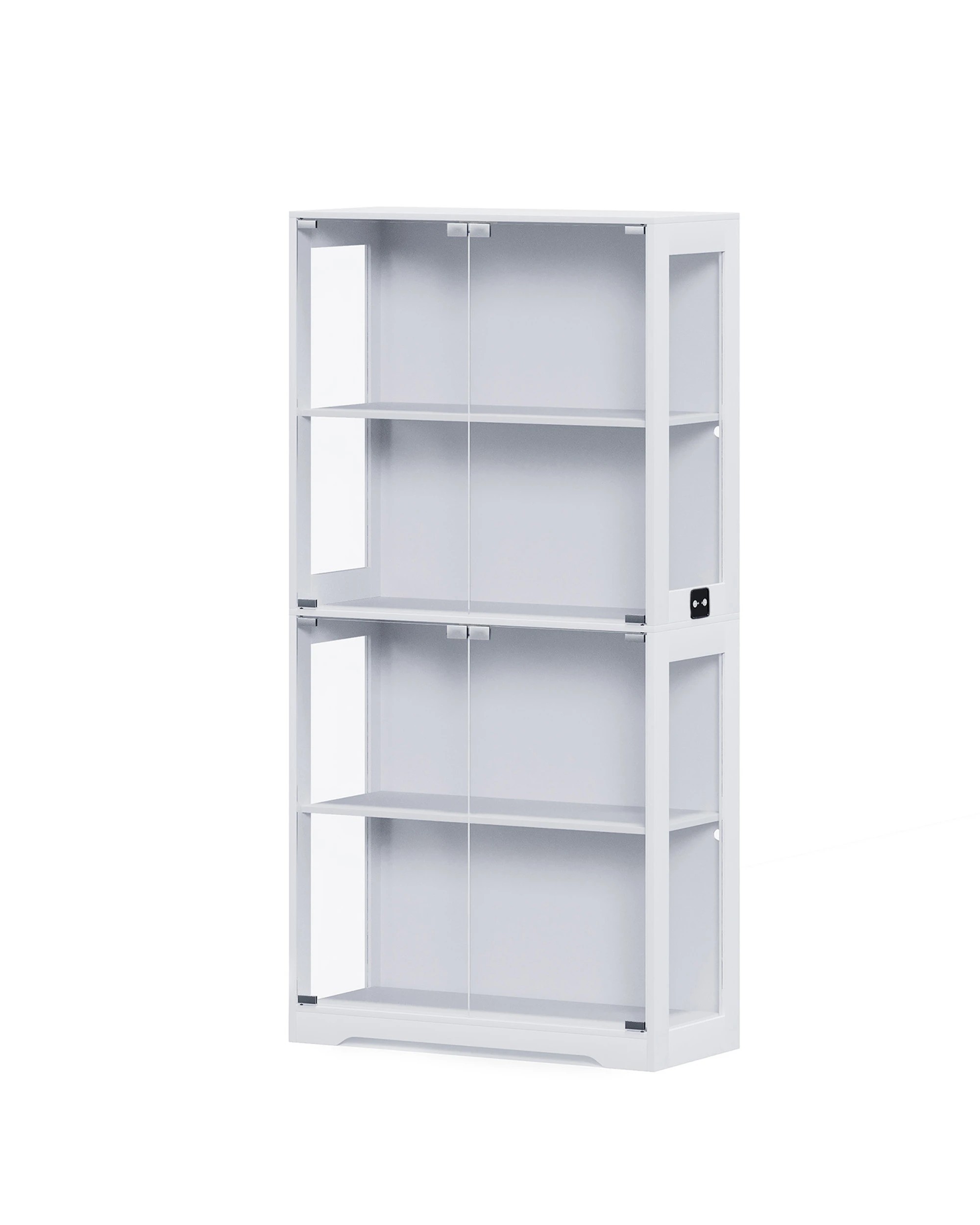 6 Advwin 4 Tier Display Cabinet Tall Storage Bookshelf Organizer Hallway Storage Cabinet, 6 of 9