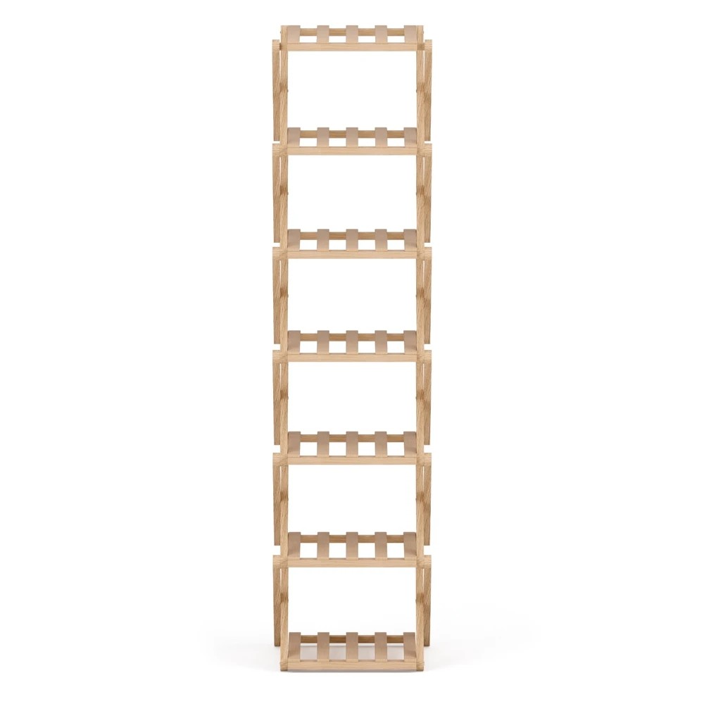 3 Artiss 7 Tier Bamboo Foldable Shoe Rack Organizer - Natural, 3 of 3
