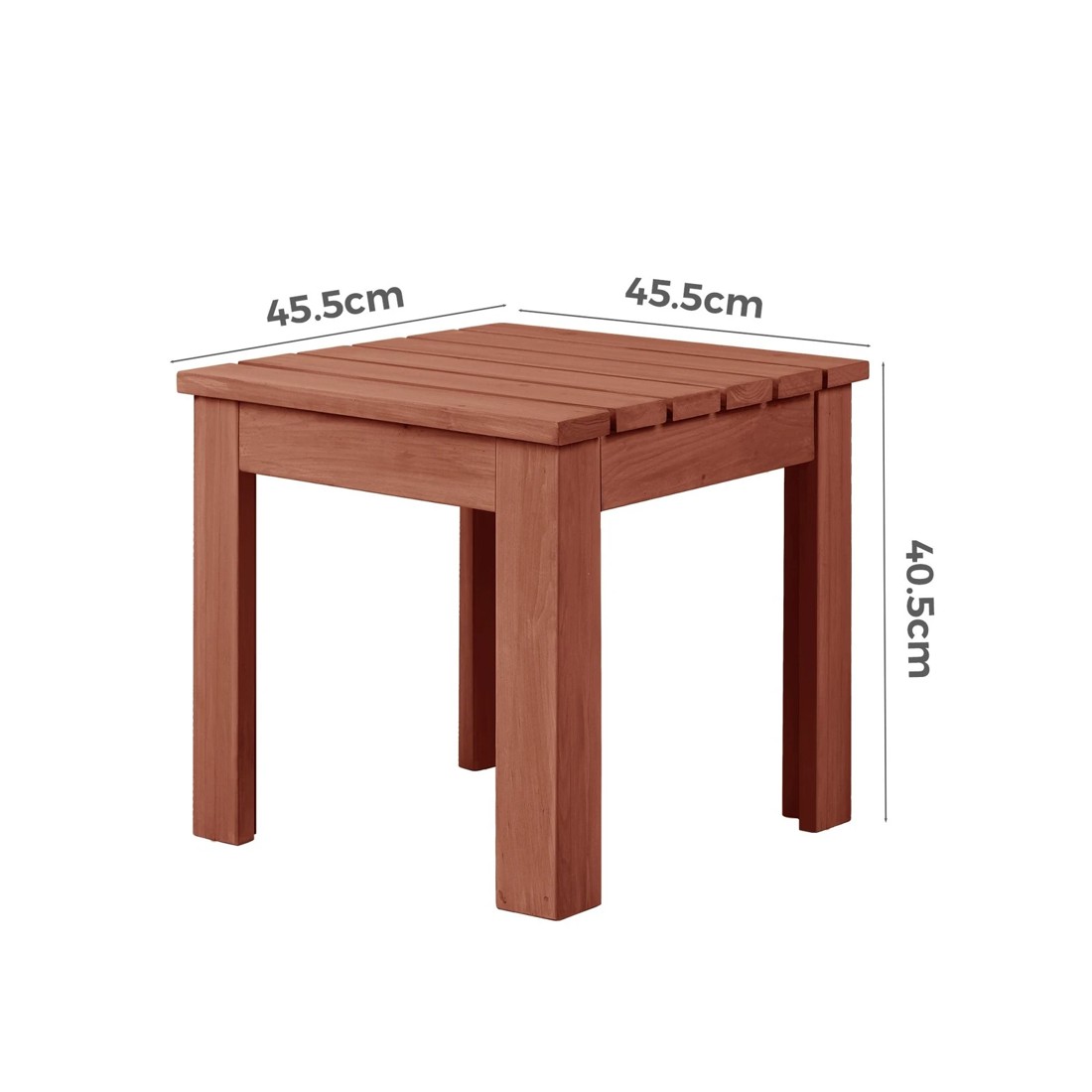 8 Alfordson Adirondack Chair Table 2PCS Set Outdoor Furniture w/ Ottoman - Brown, 8 of 9