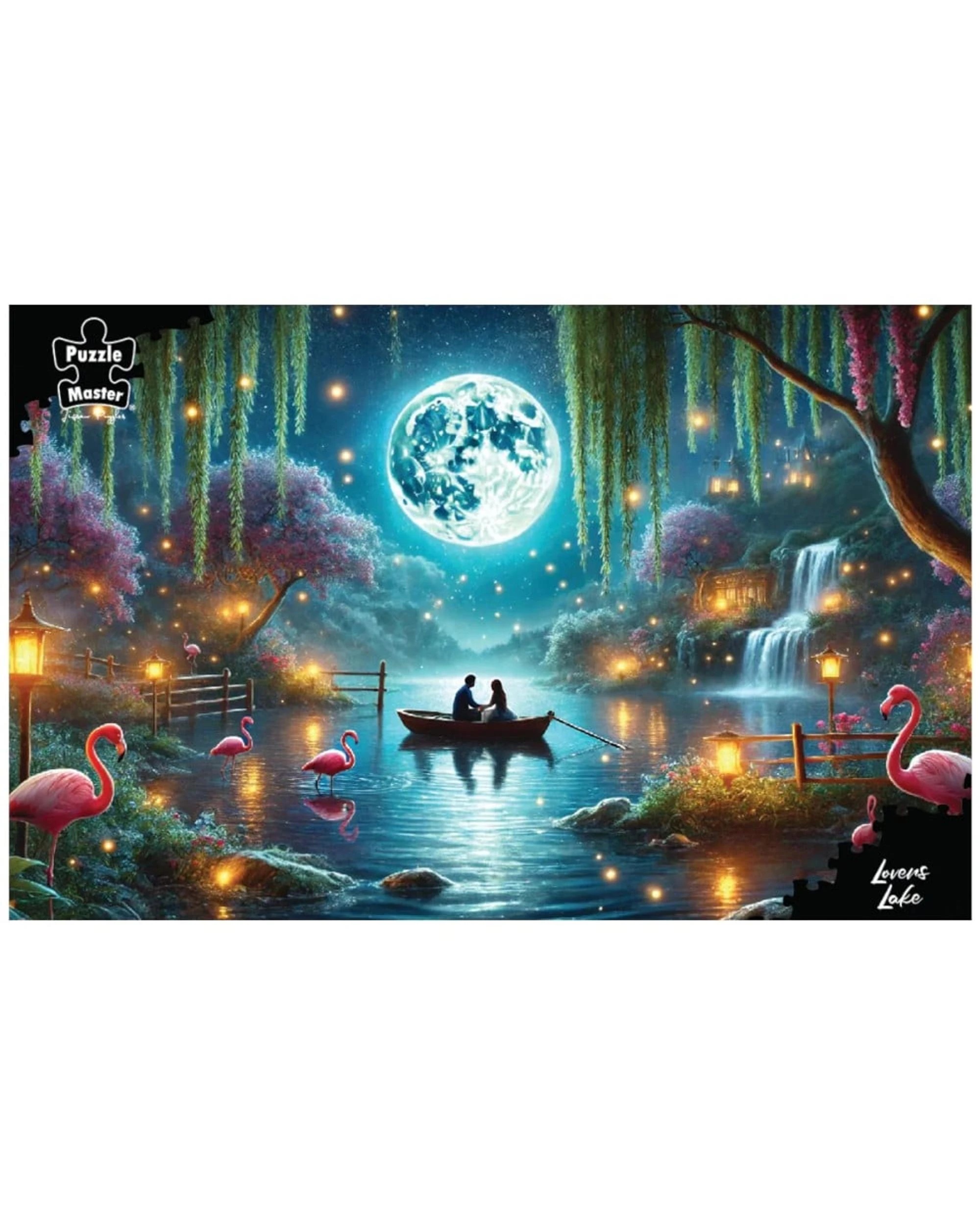 2 Puzzle Master Lovers Lake 1000 Piece Jigsaw Puzzle, 2 of 2
