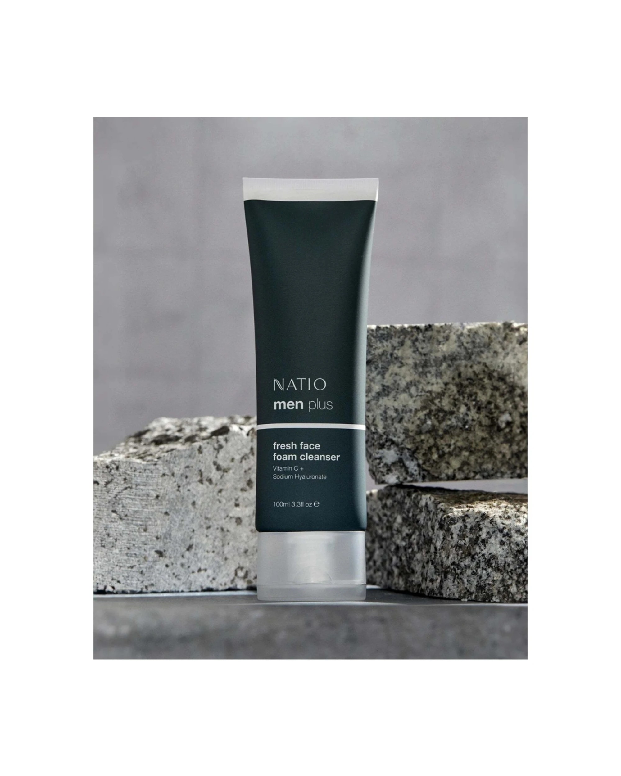 2 Natio Men Plus Fresh Face Foam Cleanser 100ml, 2 of 2