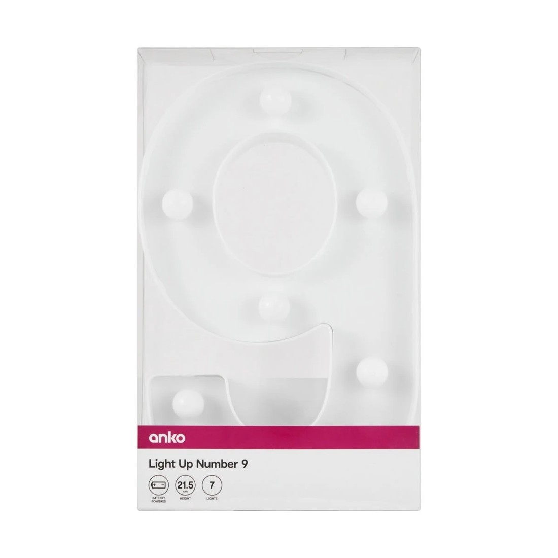 4 Light Up Number - 9, 4 of 5