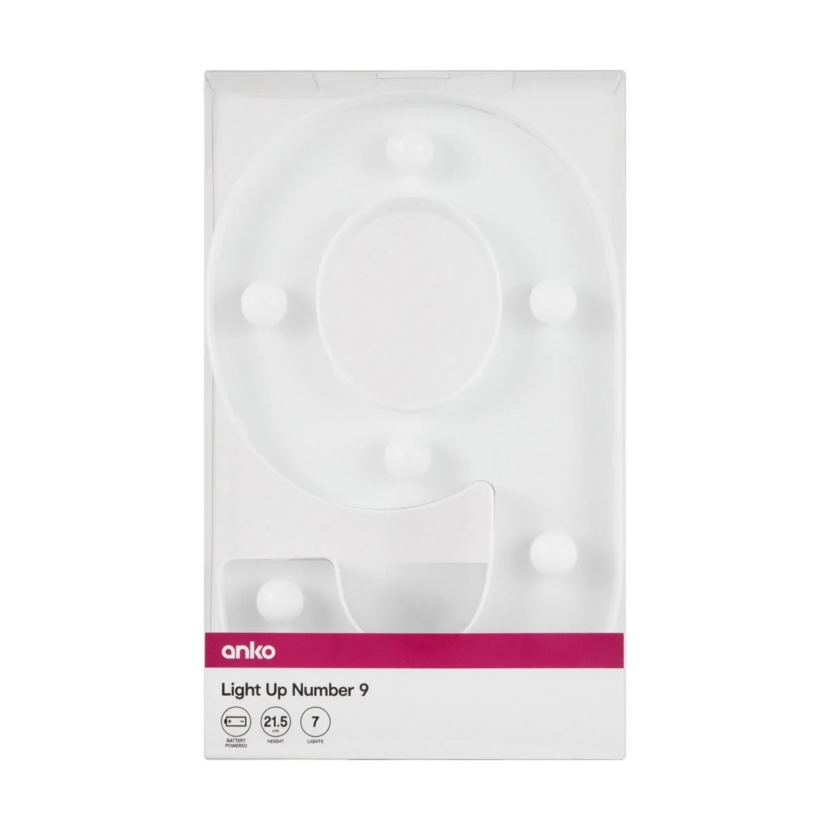 4 Light Up Number - 9, 4 of 5