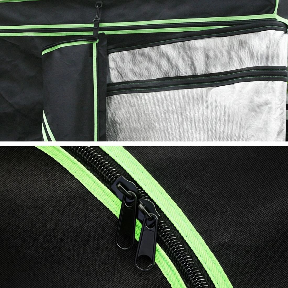 4 Green Fingers Grow Tent 240x120x200CM Hydroponics Kit Indoor Plant Room System - Black, 4 of 5