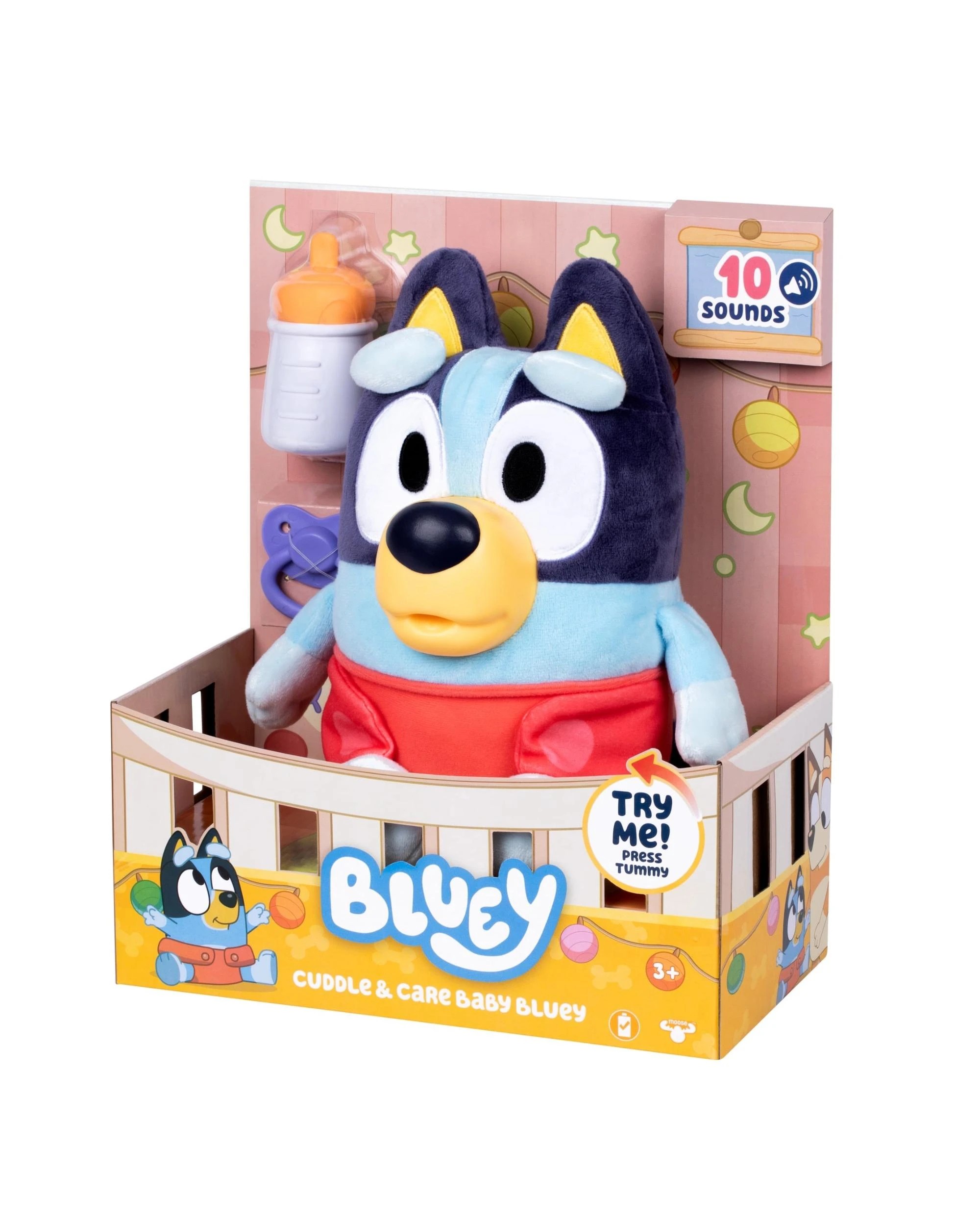 2 Bluey Cuddle and Care Baby Bluey Plush, 2 of 10