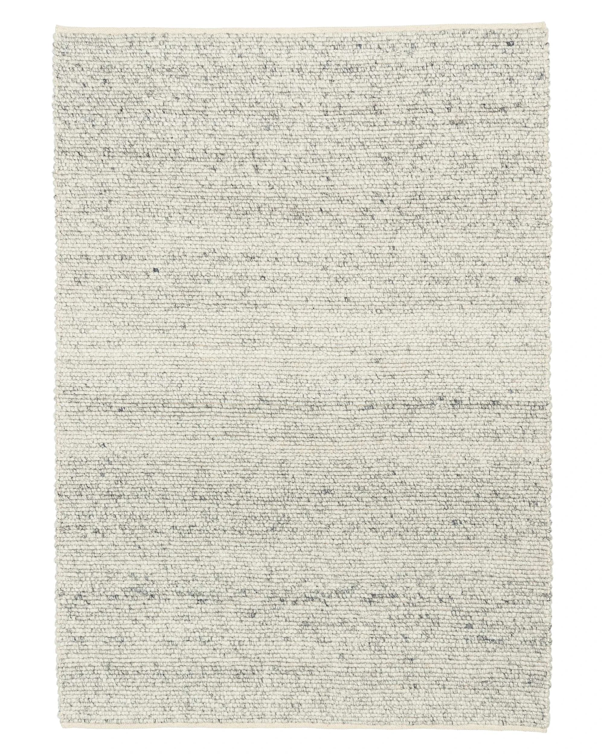 1 Loopsie Mackenzie Neutral Marbled Wool Rug-280cm x 190cm - White, 1 of 8