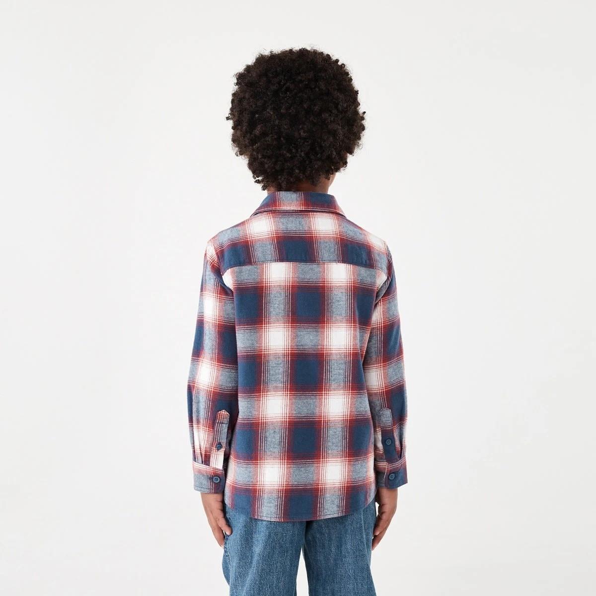 2 Yarn Dyed Flannel Shirt Blu Check, 2 of 9