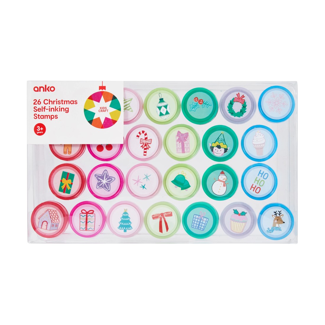 1 26 Pack Christmas Self-Inking Stamps, 1 of 2