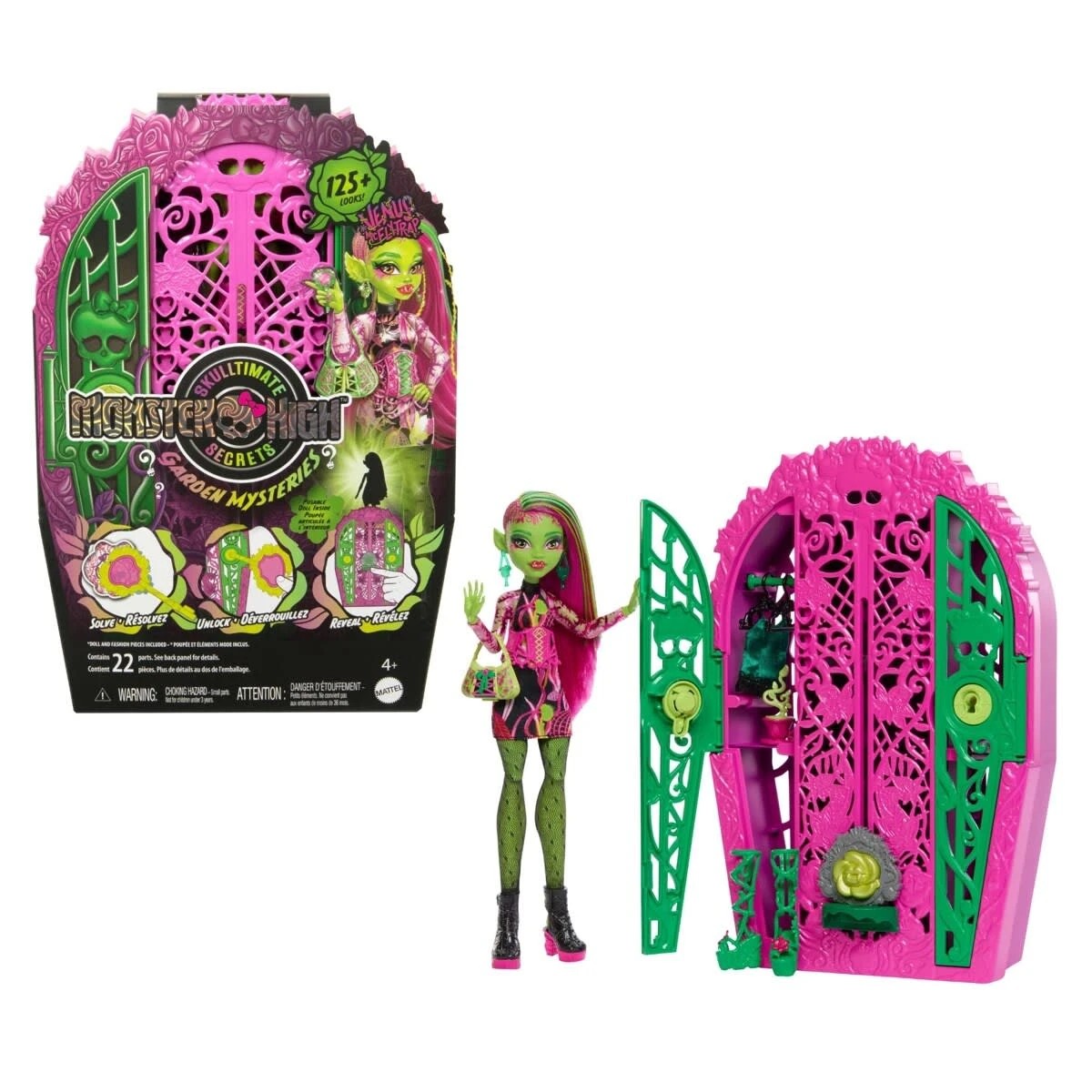 1 Monster High Skulltimate Secrets Garden Mysteries Venus McFlytrap Doll Playset, 1 of 8