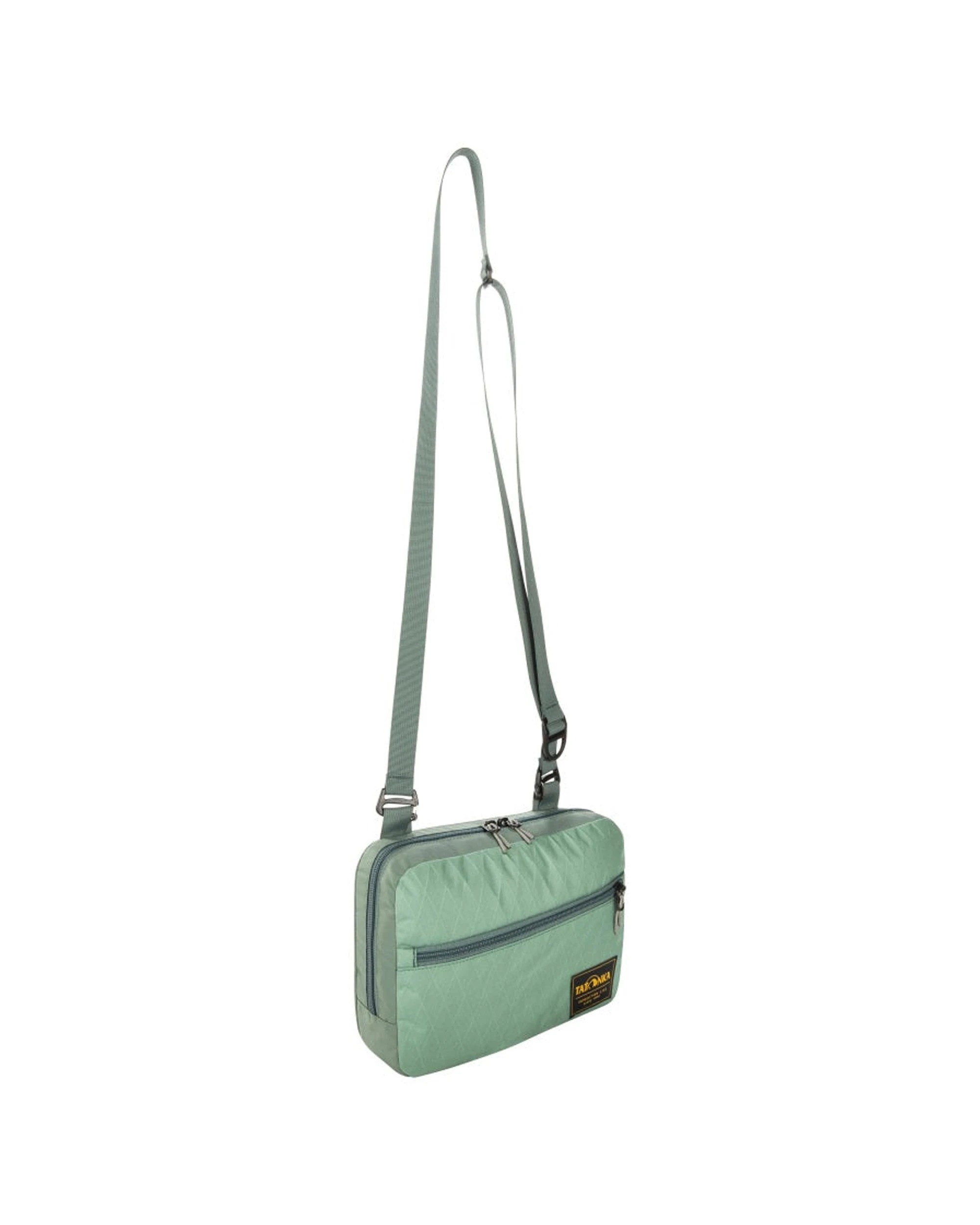 2 Tatonka Nylon Cross Body Outdoor Travel Bag M Adjustable Strap Quilted - Green, 2 of 4