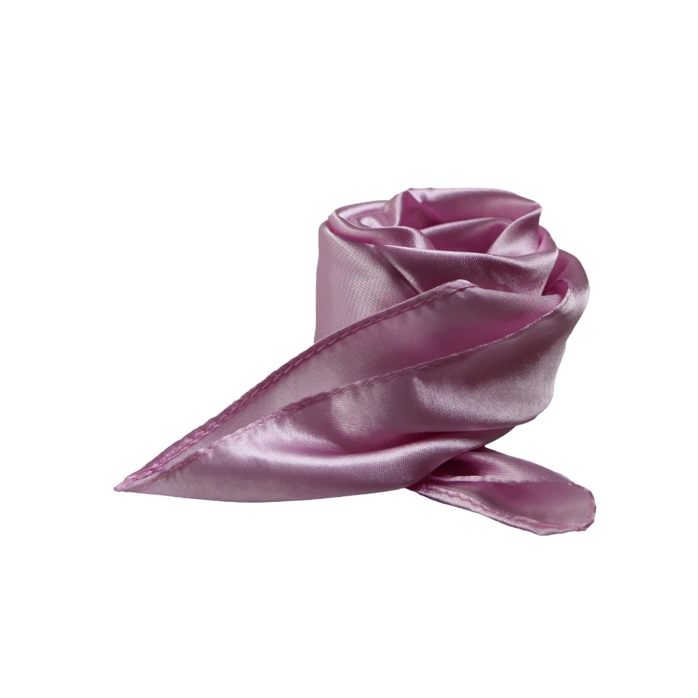 3 Zasel Womens Silk Feel Plain Soft Neck Scarf - Pink - Pink, 3 of 4