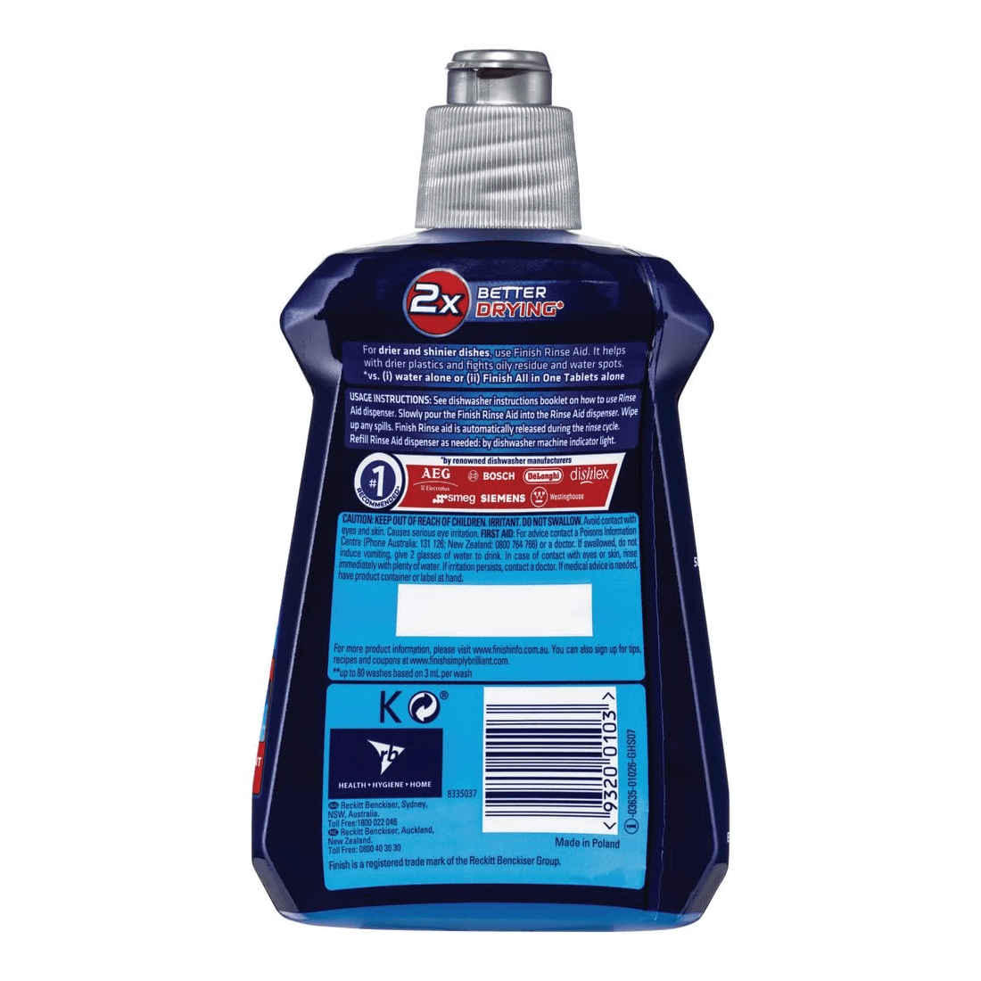 2 Finish Dishwashing Rinse Aid 250mL, 2 of 2