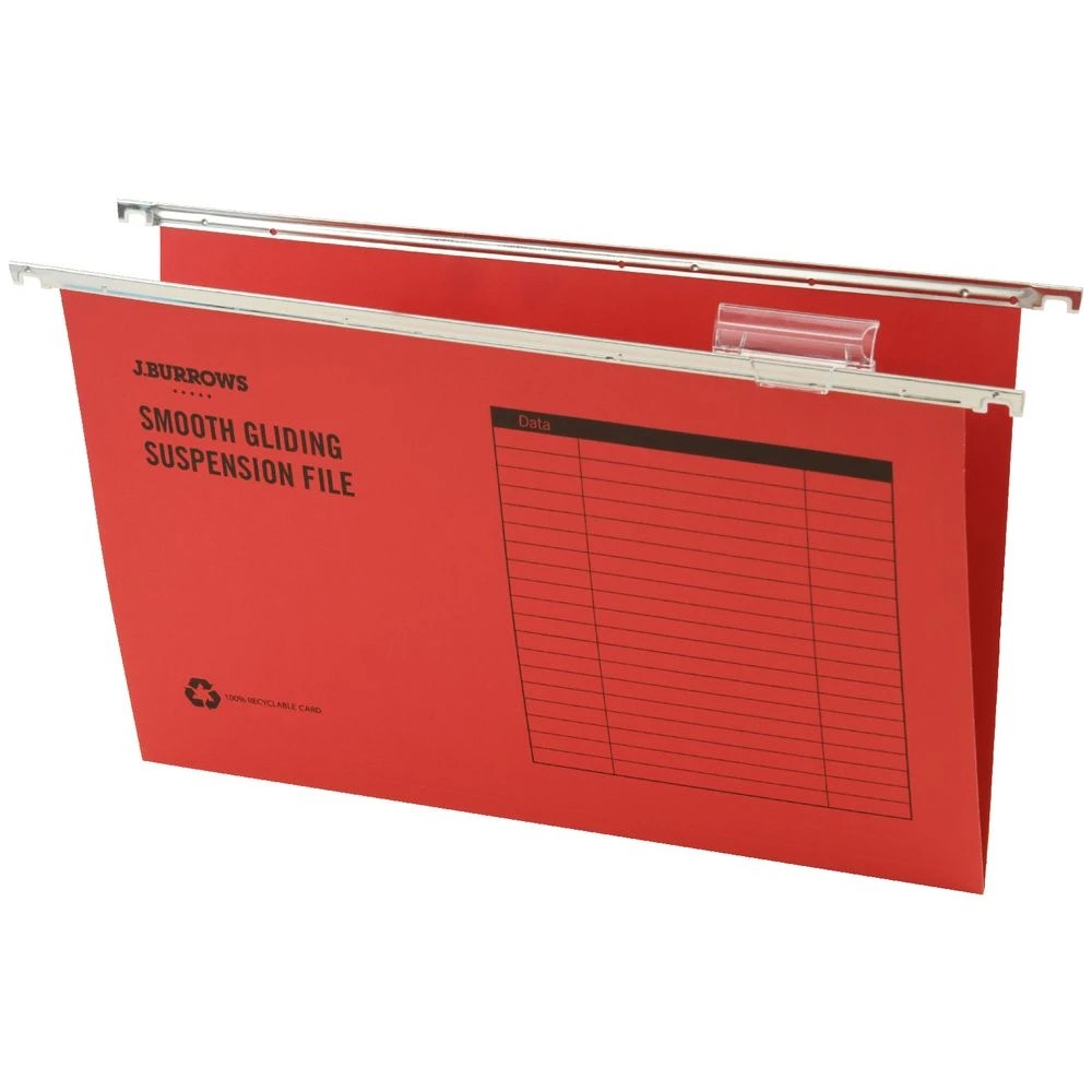 3 J.Burrows Foolscap Suspension Files Assorted 25 Pack, 3 of 3