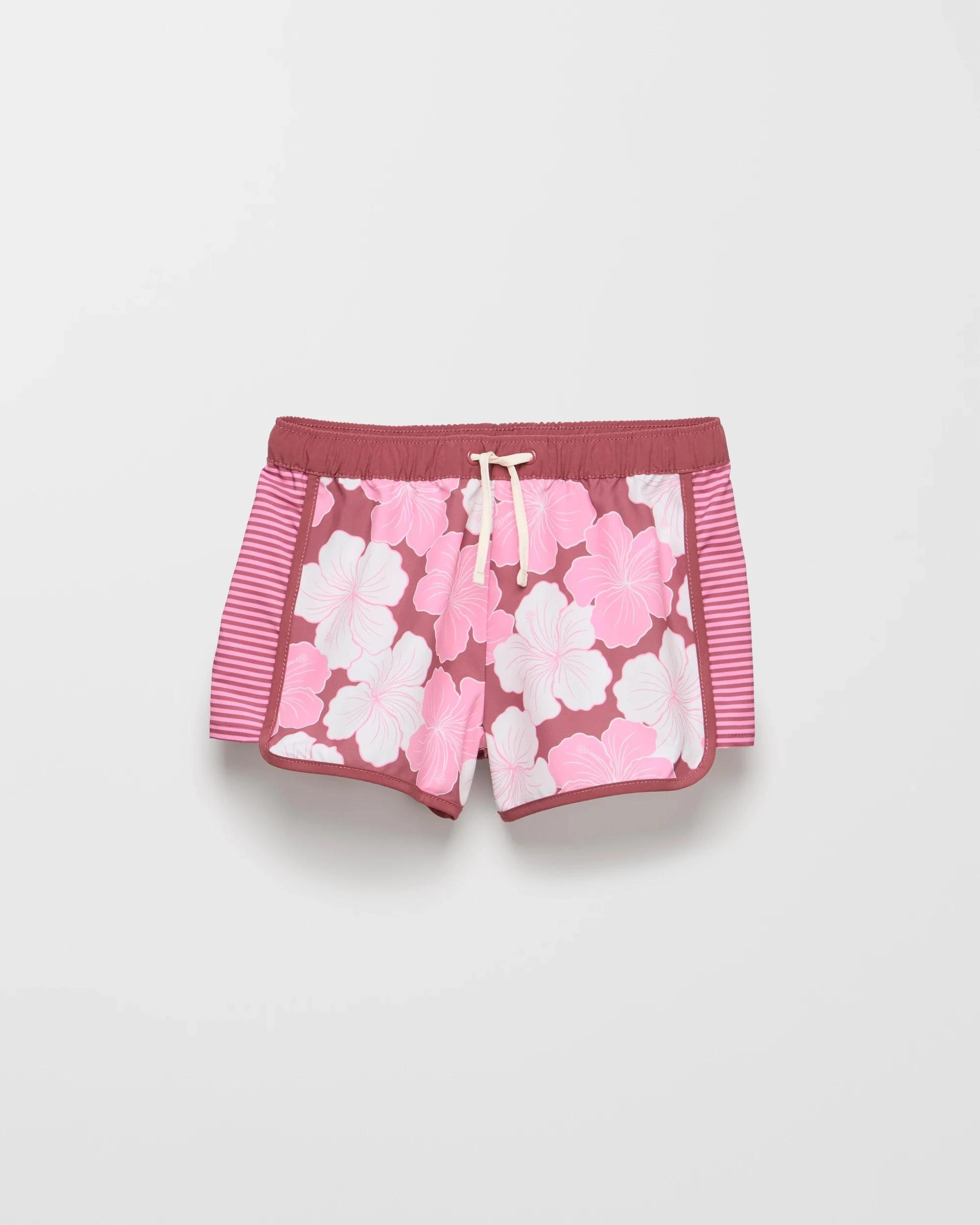 1 Target Swim Boardshorts PINK HIBISCUS, 1 of 2