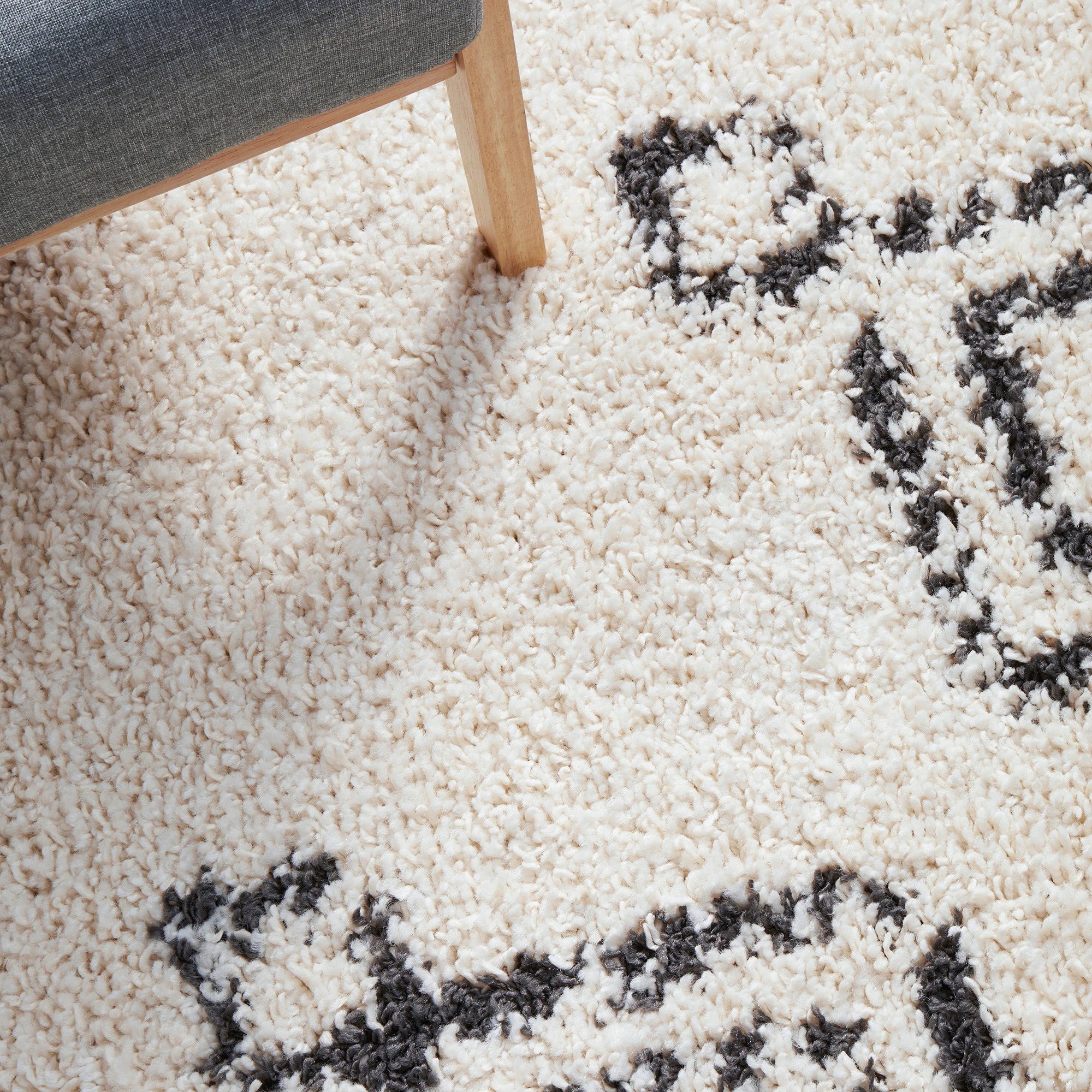 5 Common Ground Rugs Tangier Temara 150x80cm - Small Shag Rug - Natural, 5 of 7