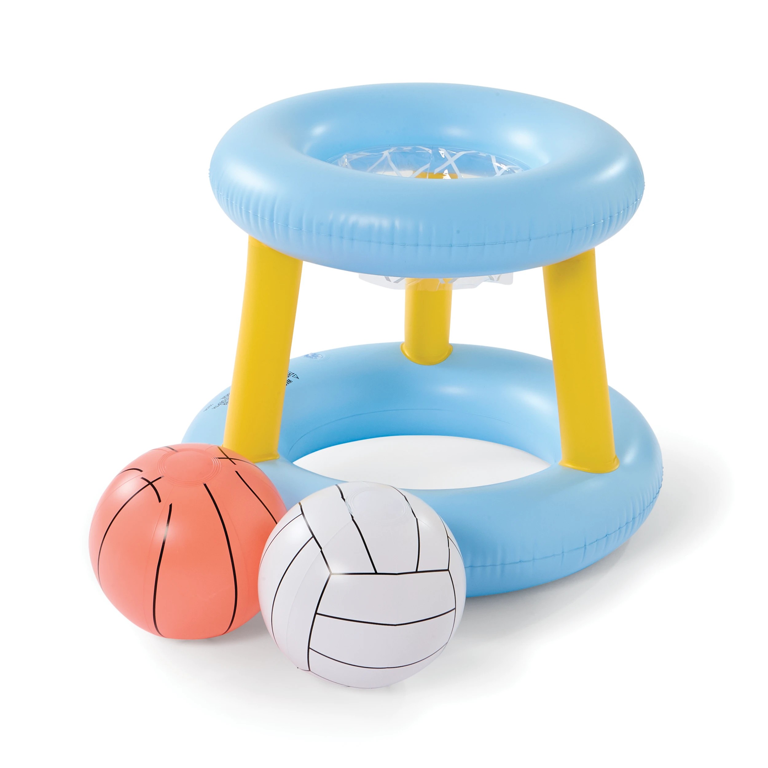 5 2-in-1 Inflatable Basketball and Volleyball Set, 5 of 10