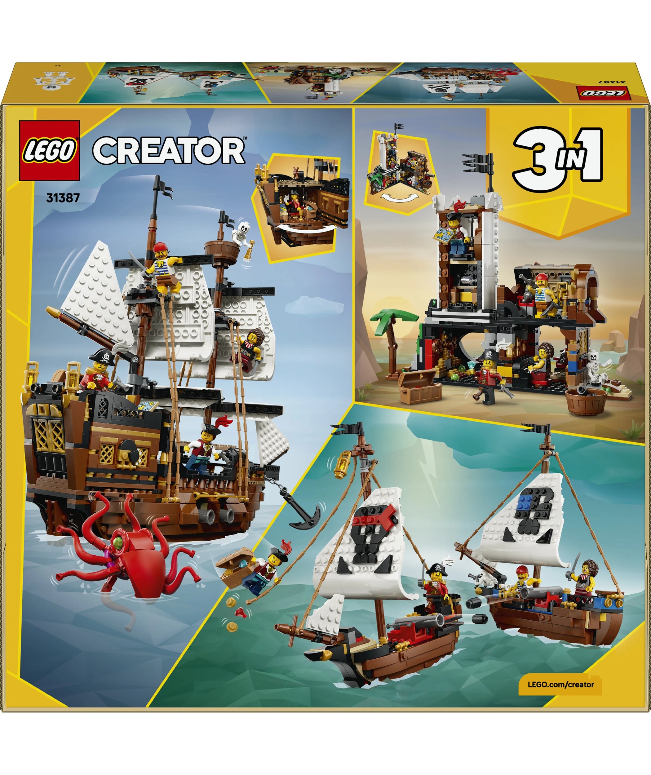 9 LEGO Creator Iconic Pirate Ship 31387, 9 of 9