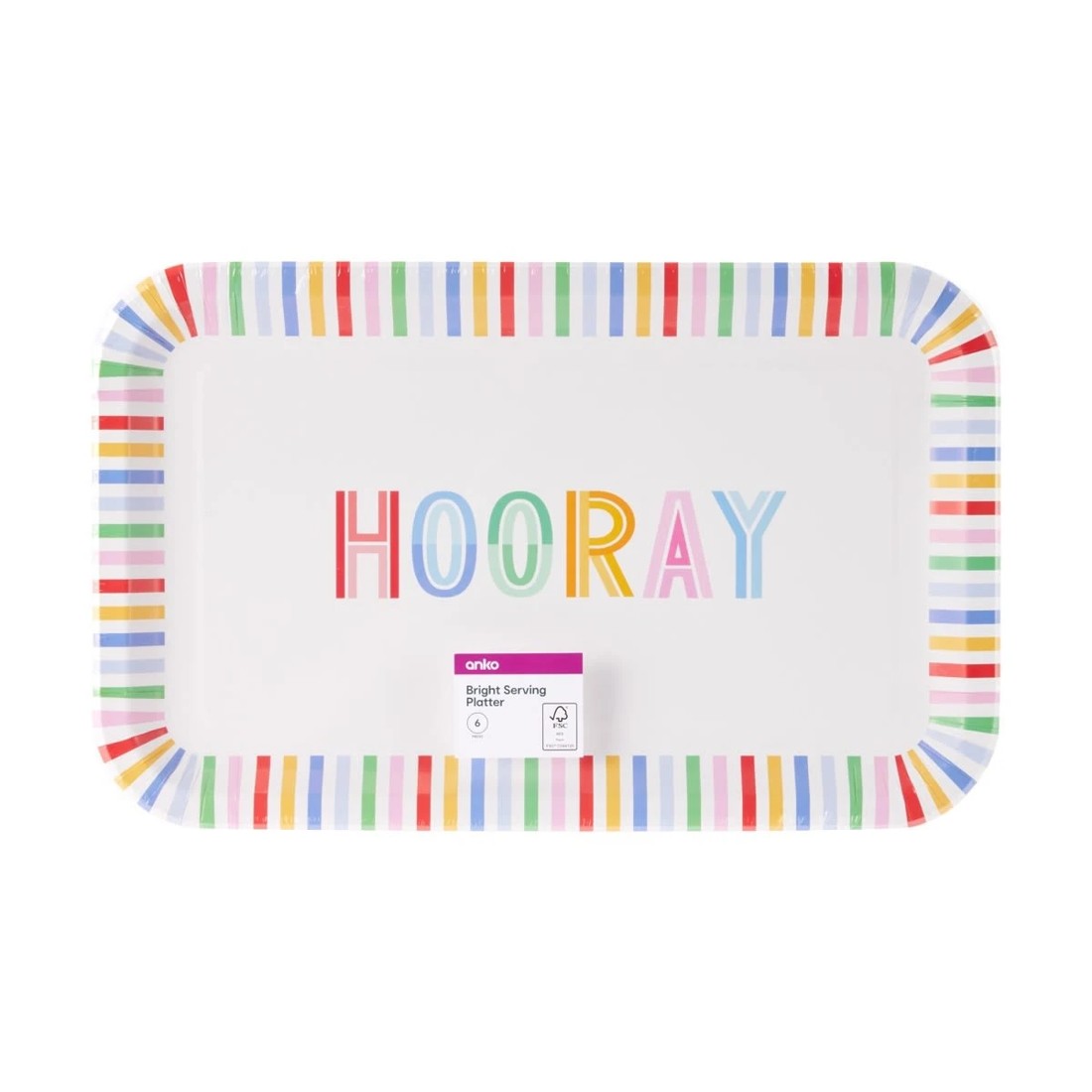 7 6 Pack Bright Serving Platter, 7 of 7
