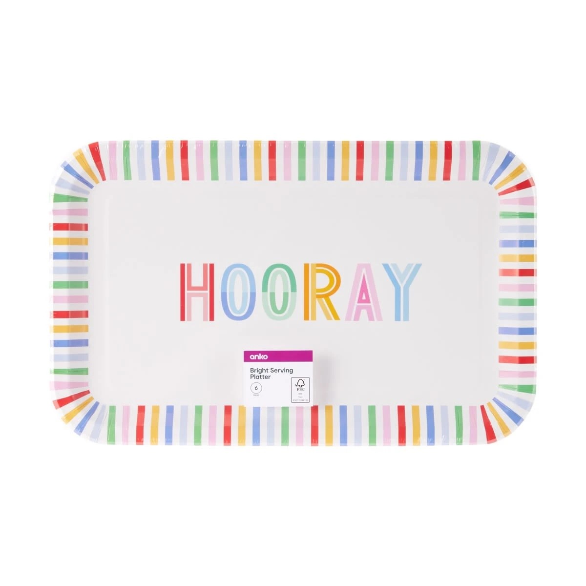 7 6 Pack Bright Serving Platter, 7 of 7