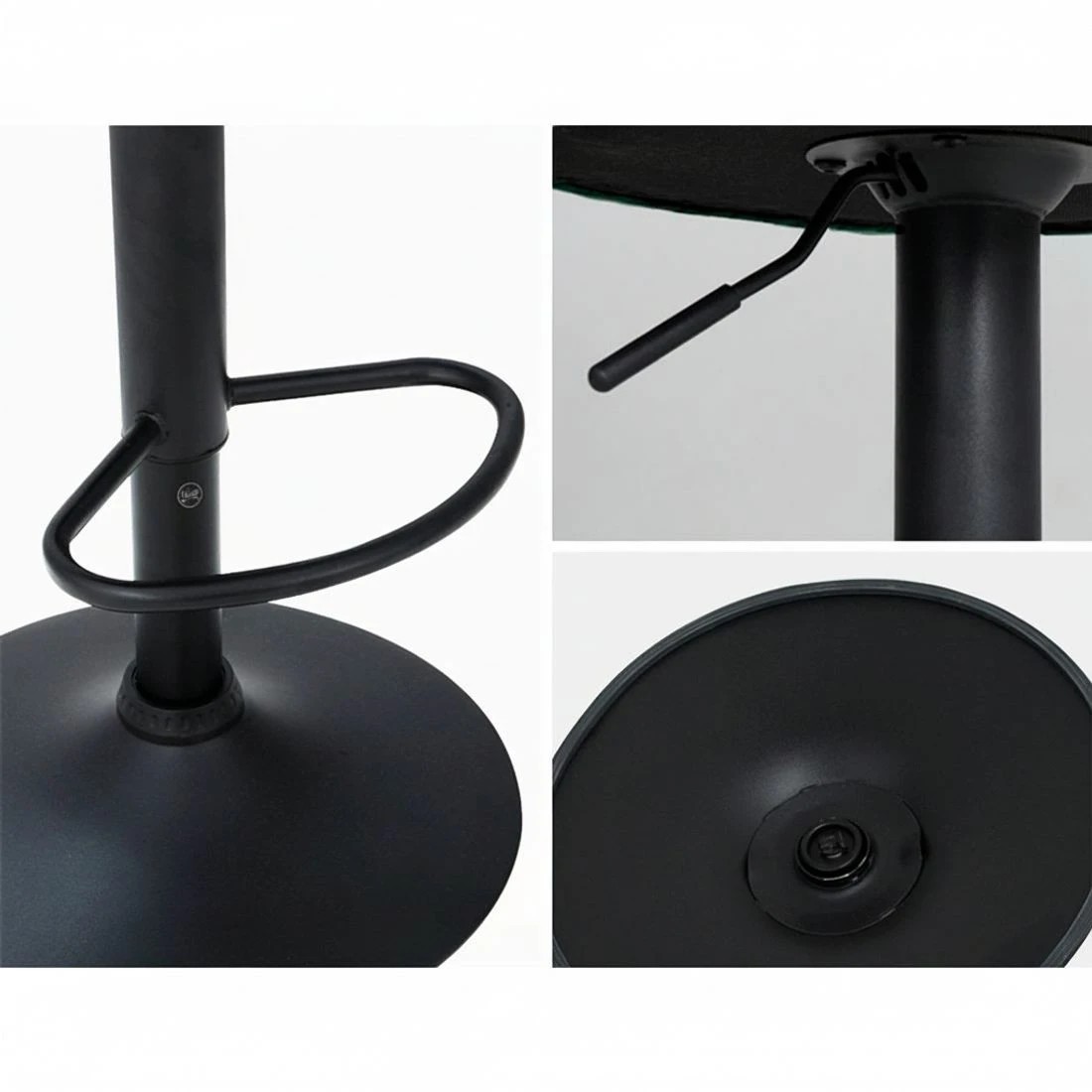 6 Artiss 2x Bar Stools Gas Lift Velvet Green - Green, 6 of 7