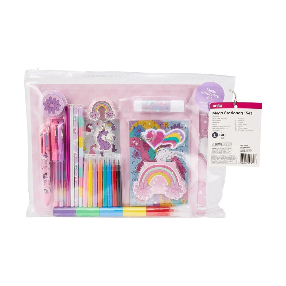 1 31 Piece Mega Stationery Set - Unicorn, 1 of 7